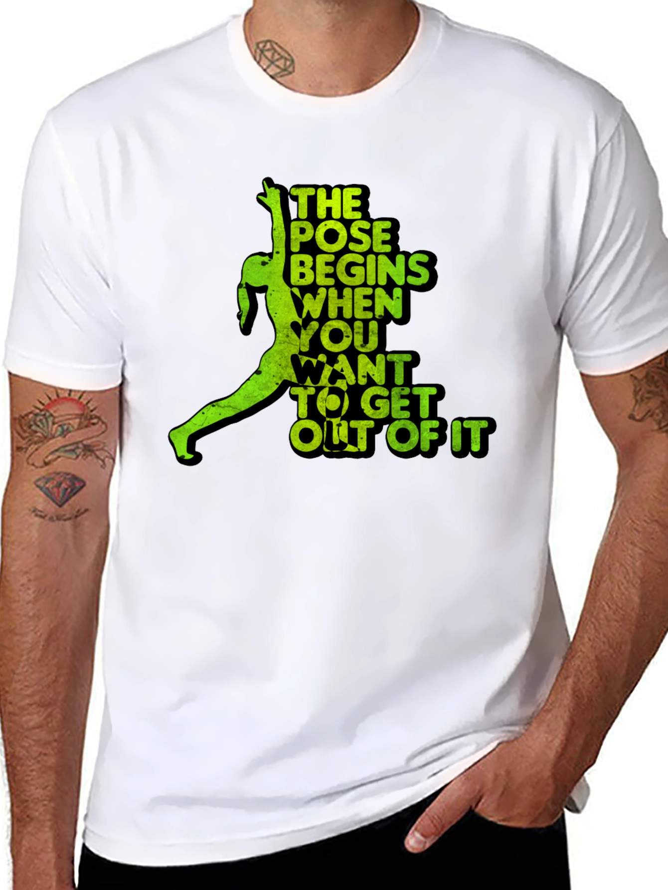 Yoga Pose T-Shirt - The Pose Begins When...