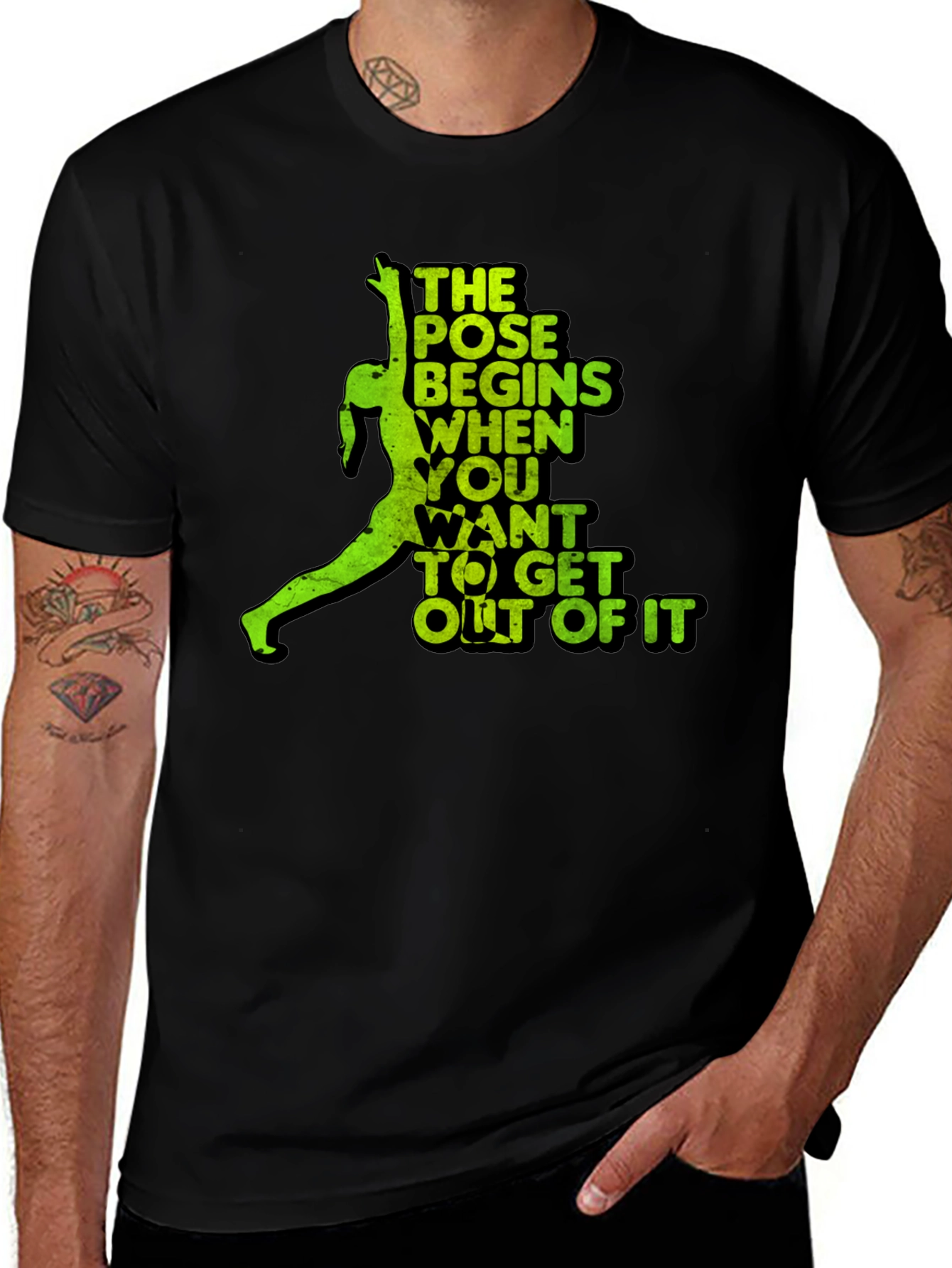 Yoga Pose T-Shirt - The Pose Begins When...