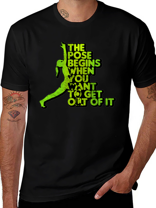 Yoga Pose T-Shirt - The Pose Begins When...