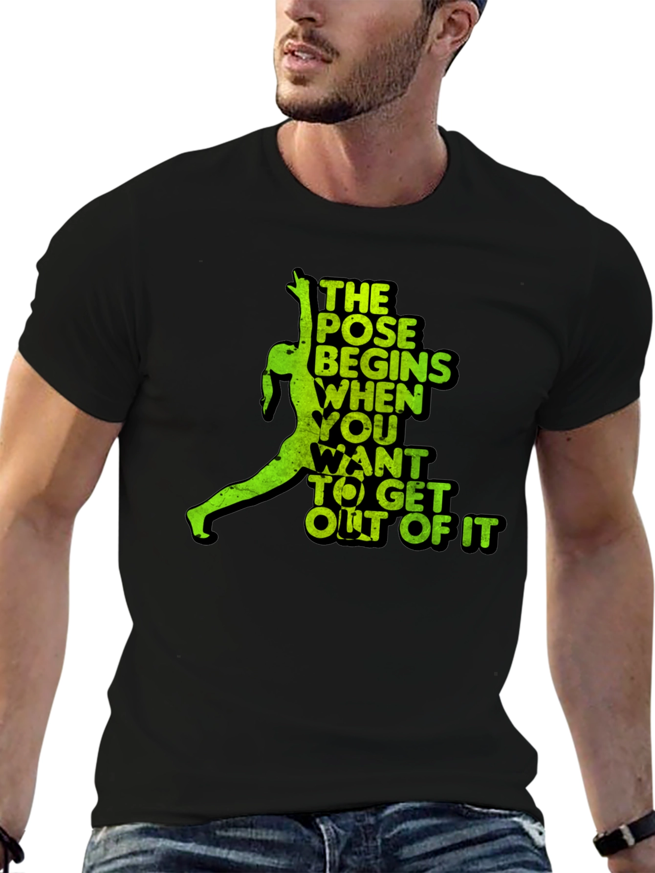 Yoga Pose T-Shirt - The Pose Begins When...