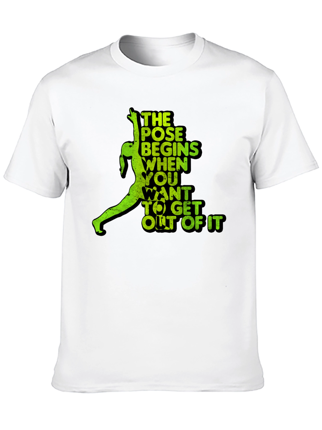 Yoga Pose T-Shirt - The Pose Begins When...