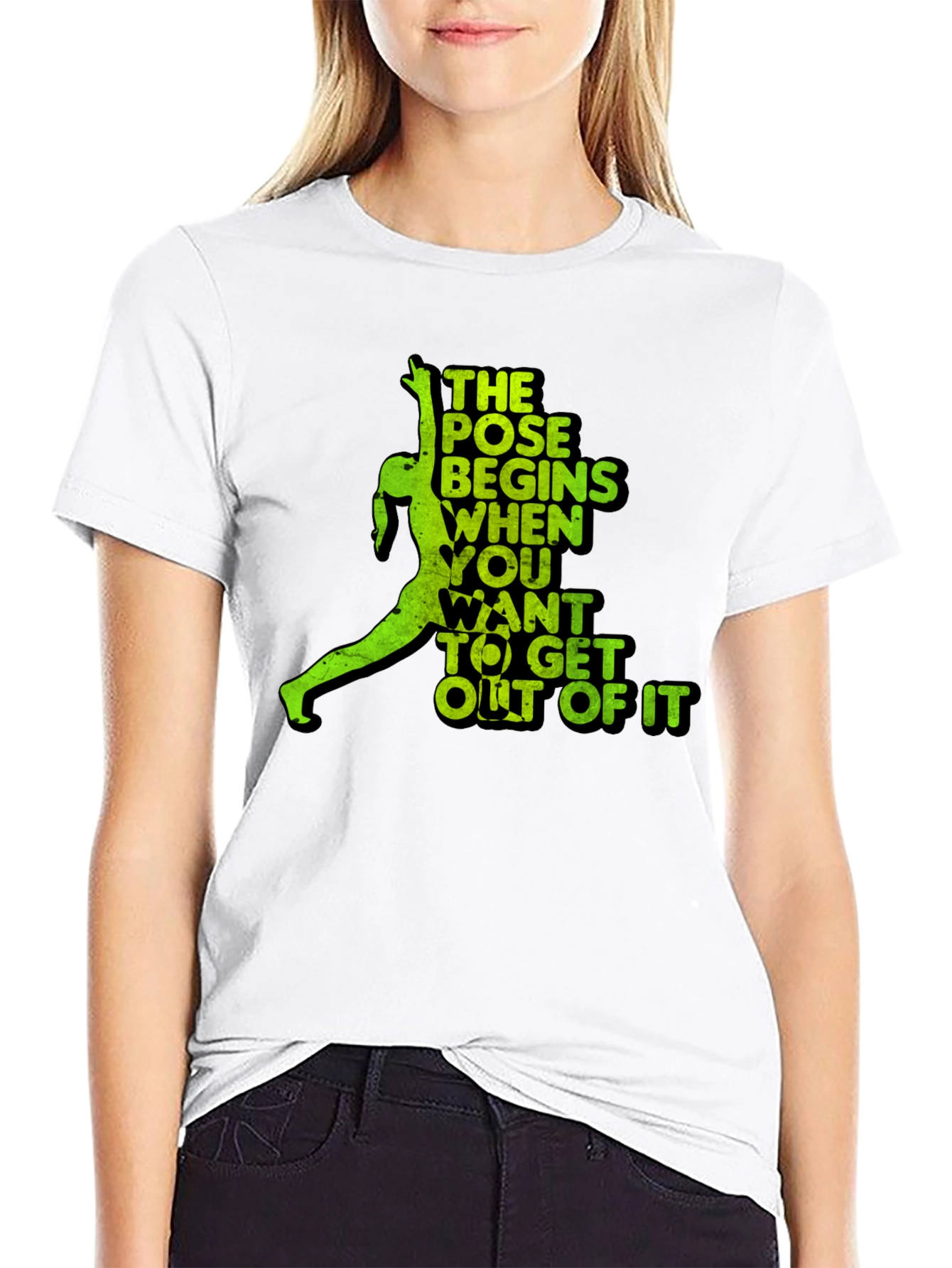 Yoga Pose T-Shirt - The Pose Begins When...