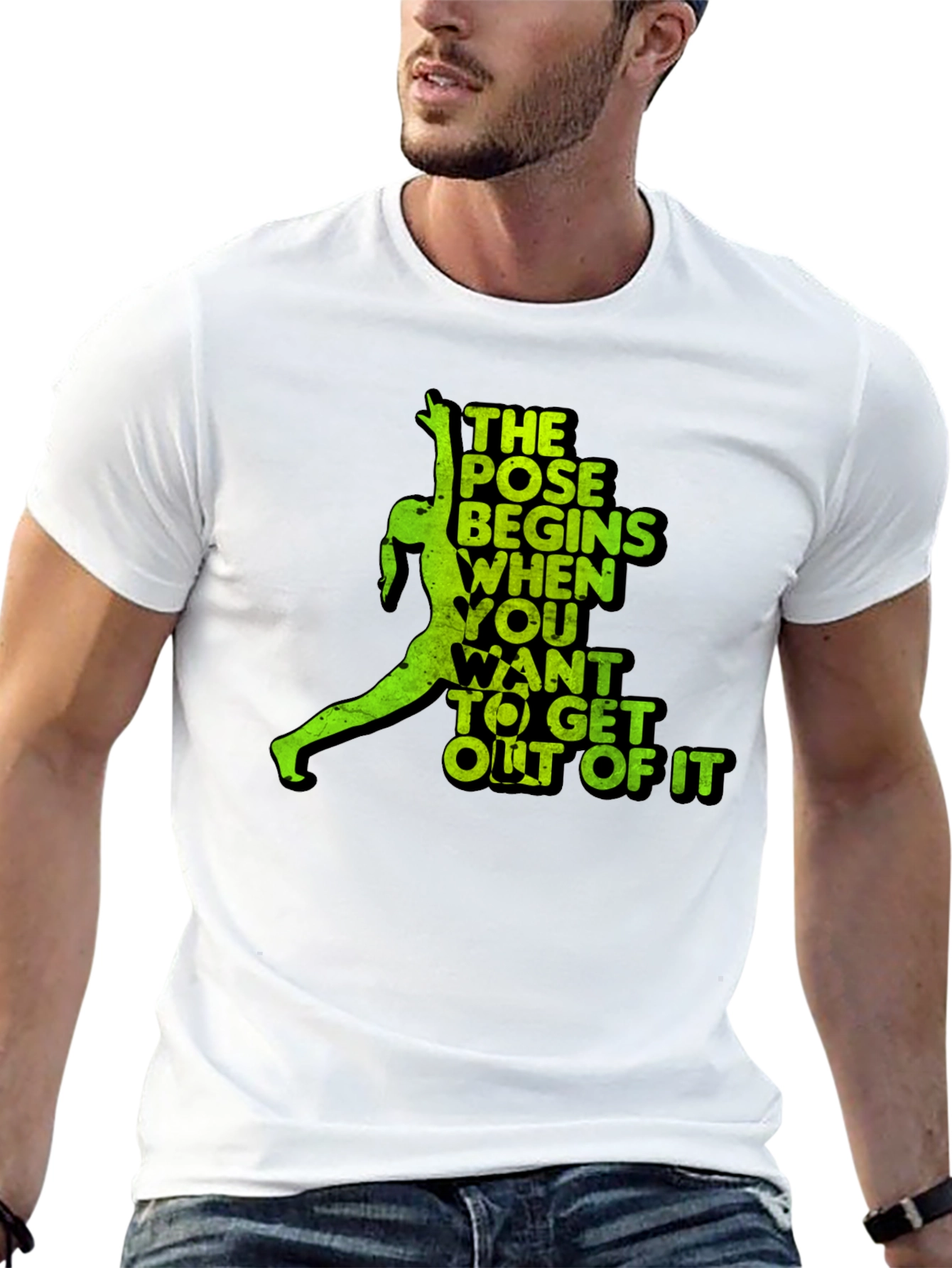Yoga Pose T-Shirt - The Pose Begins When...