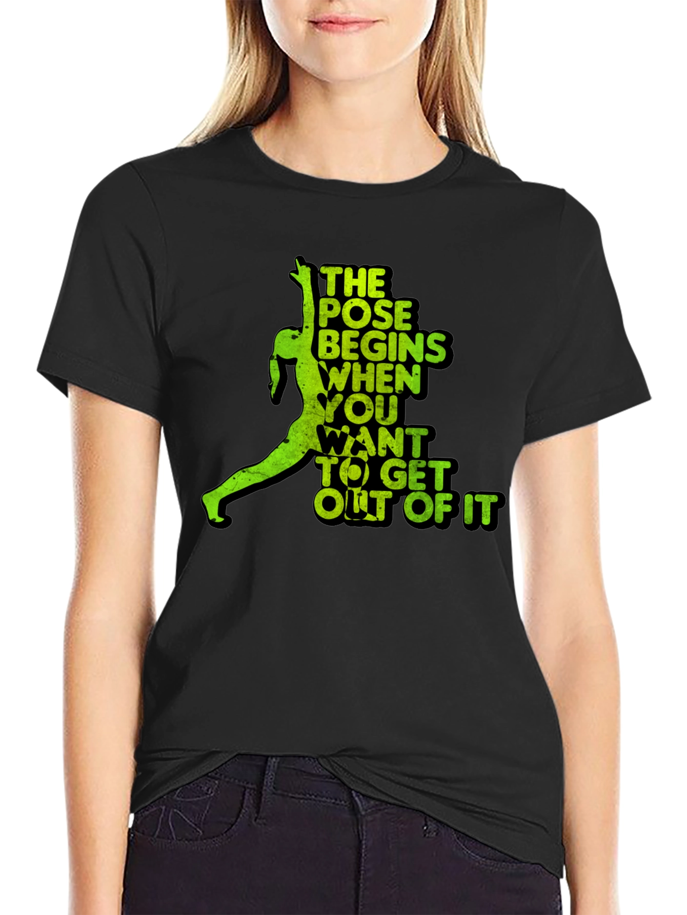 Yoga Pose T-Shirt - The Pose Begins When...