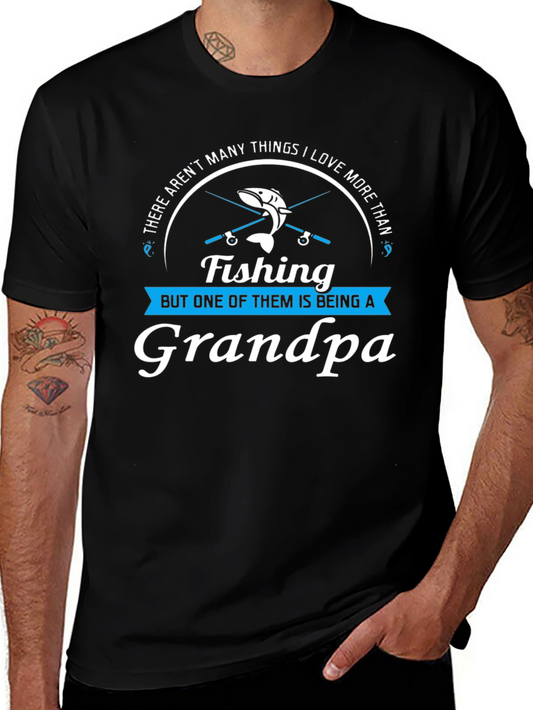 Fishing Grandpa T-Shirt: Love More Than Being A Grandpa