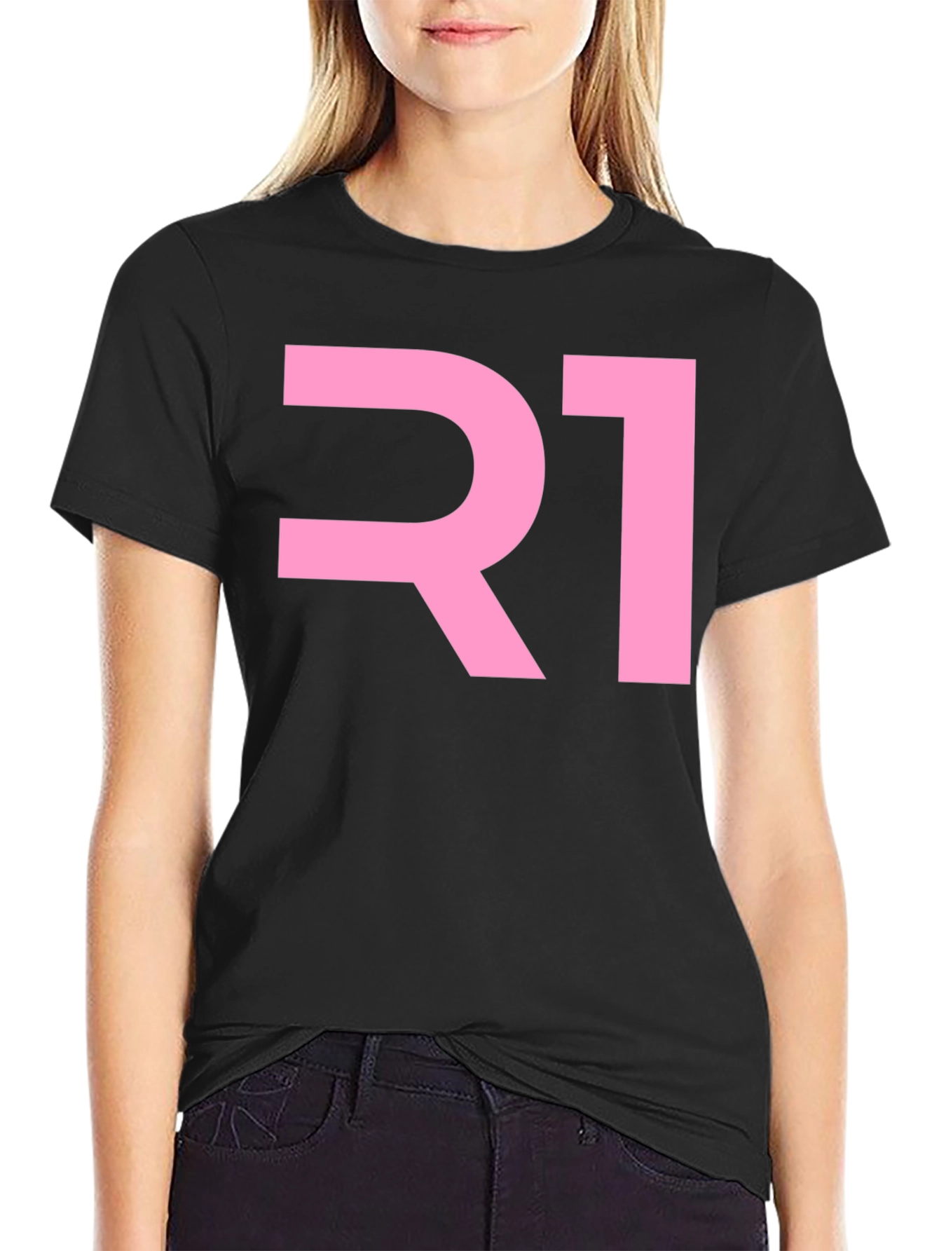 R1 Graphic T-Shirt - Cool Black Tee