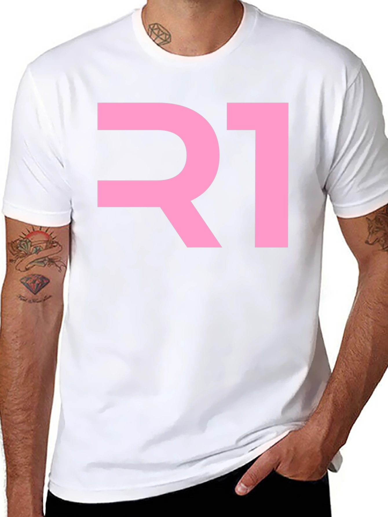 R1 Graphic T-Shirt - Cool Black Tee