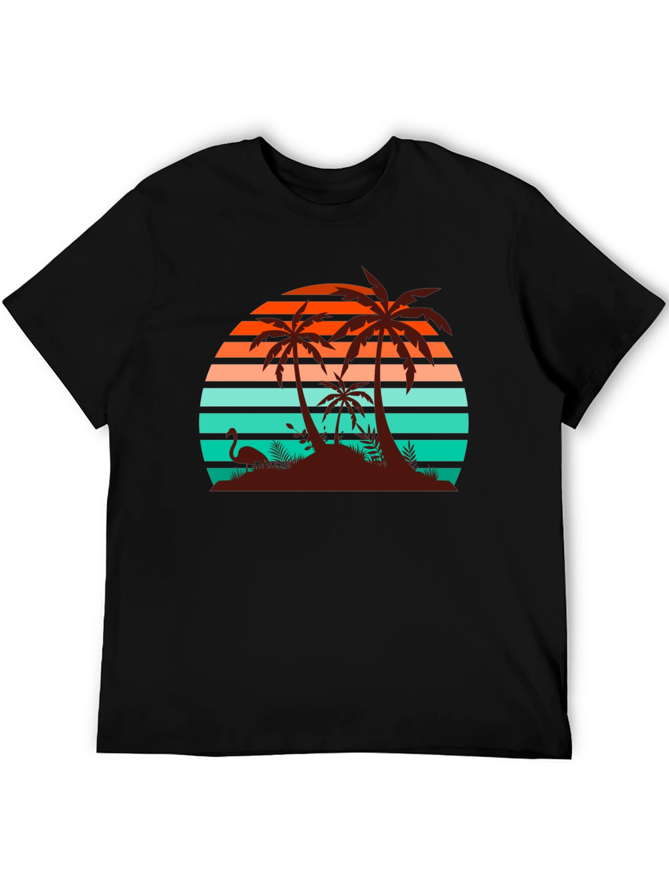 Retro Sunset Palm Tree T-Shirt