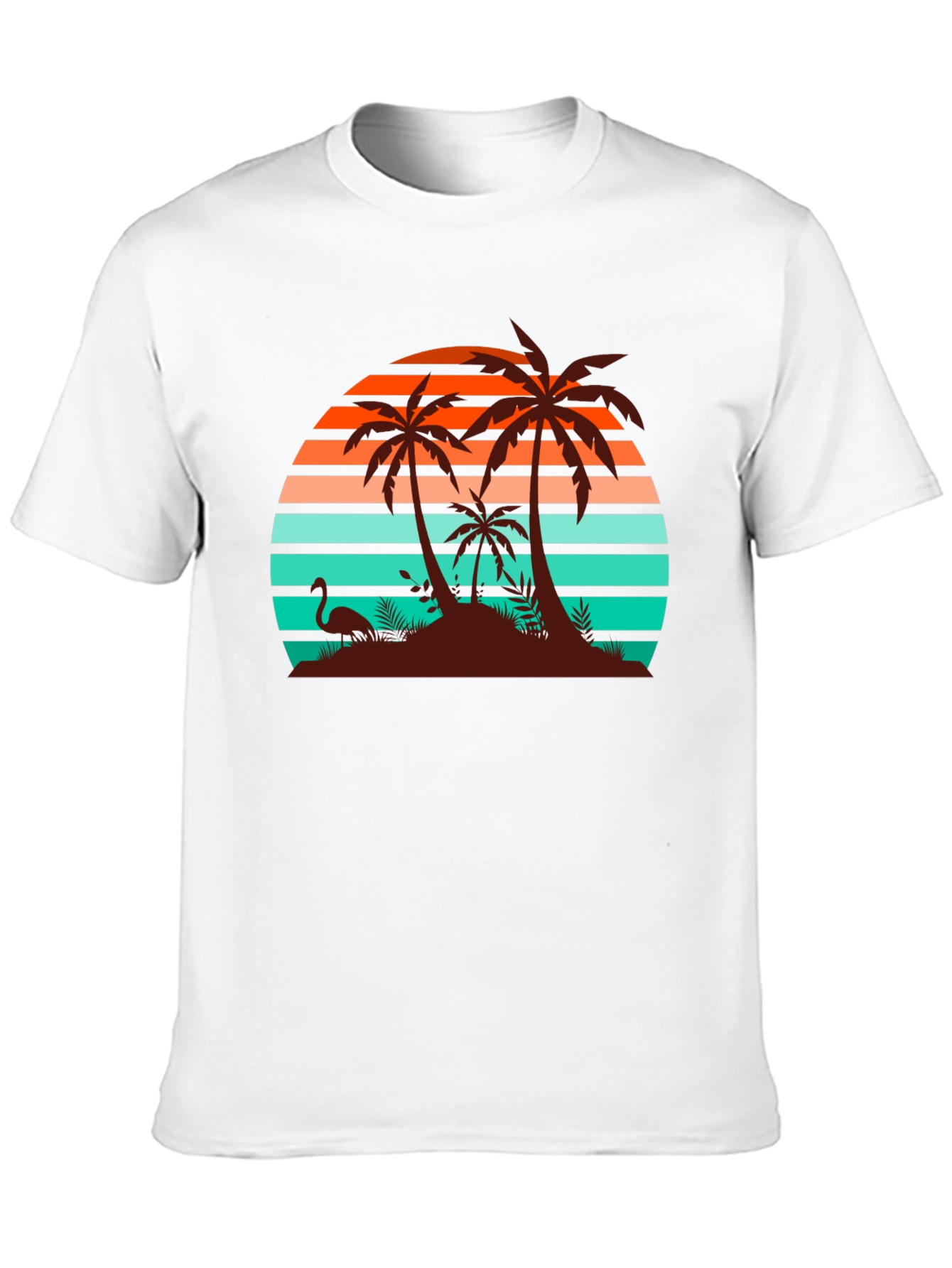 Retro Sunset Palm Tree T-Shirt