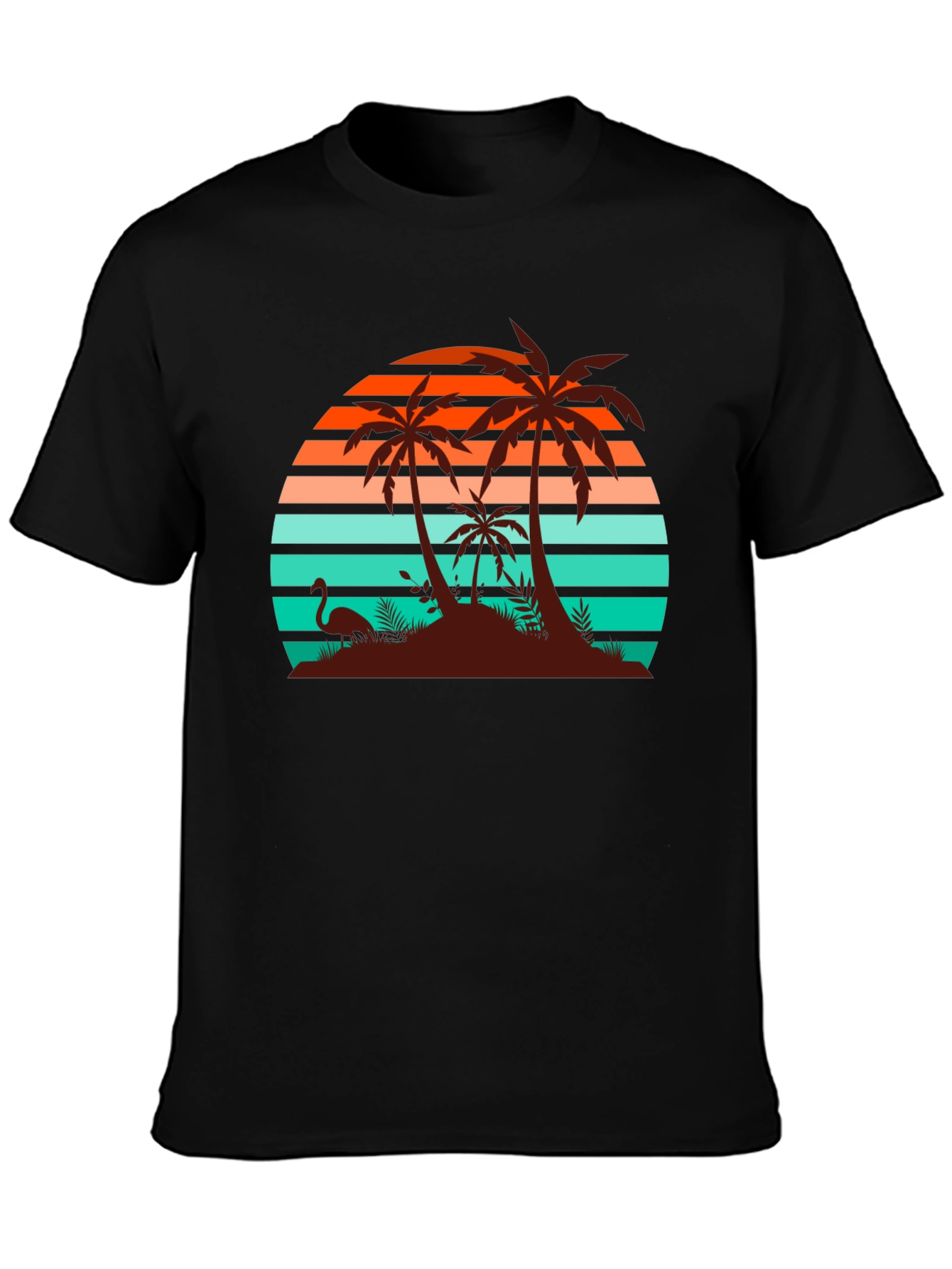 Retro Sunset Palm Tree T-Shirt