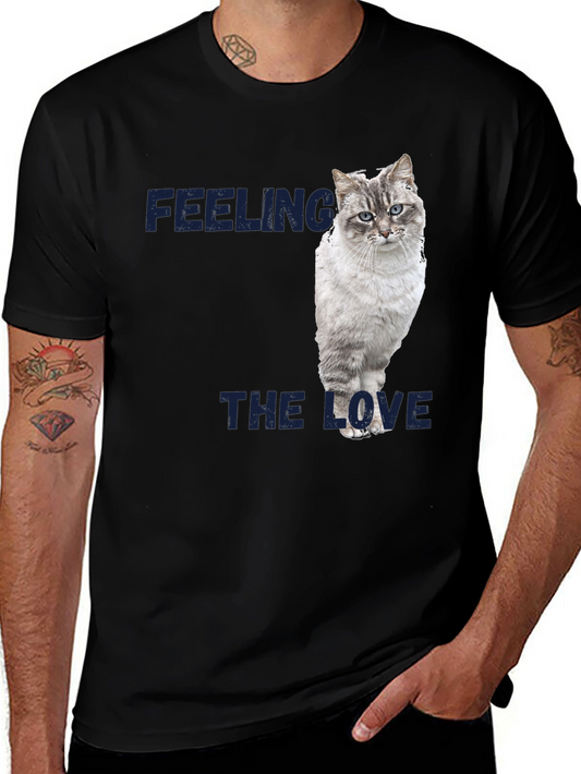 Feeling the Love Cat Graphic T-Shirt