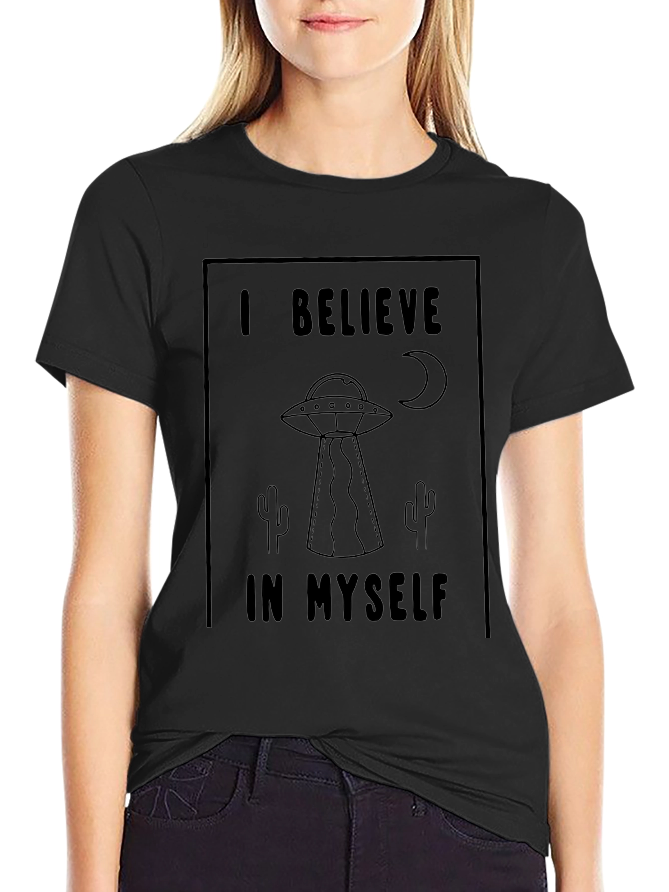 I Believe T-Shirt Alien UFO Graphic Tee