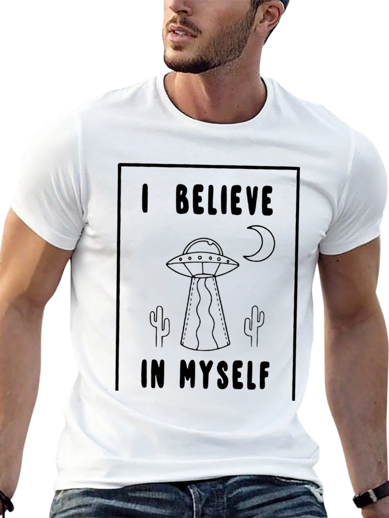 I Believe T-Shirt Alien UFO Graphic Tee