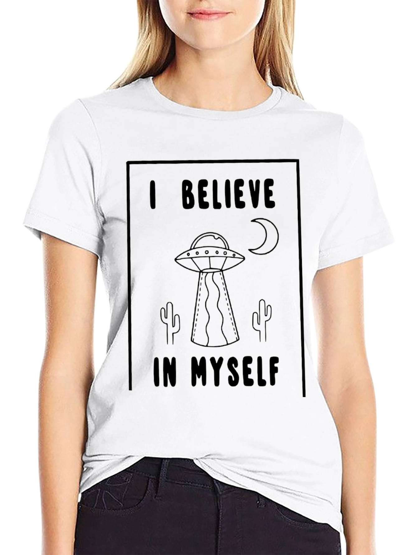I Believe T-Shirt Alien UFO Graphic Tee