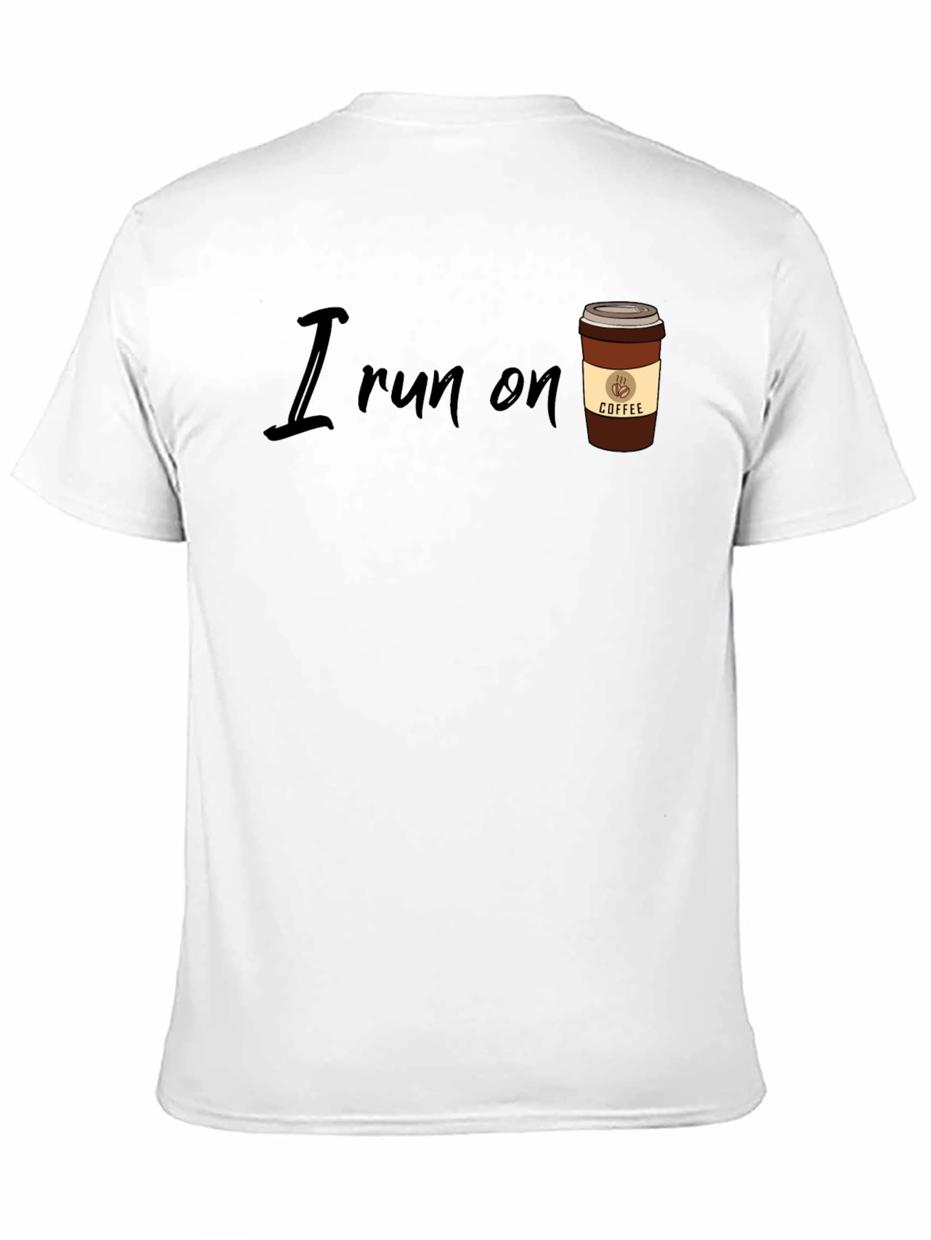 I Run On Coffee T-Shirt - Black