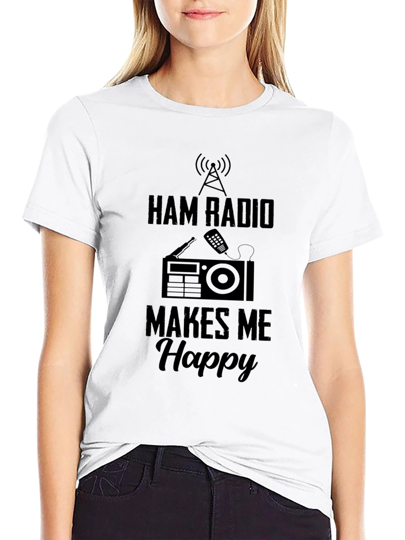 Ham Radio Makes Me Happy T-Shirt