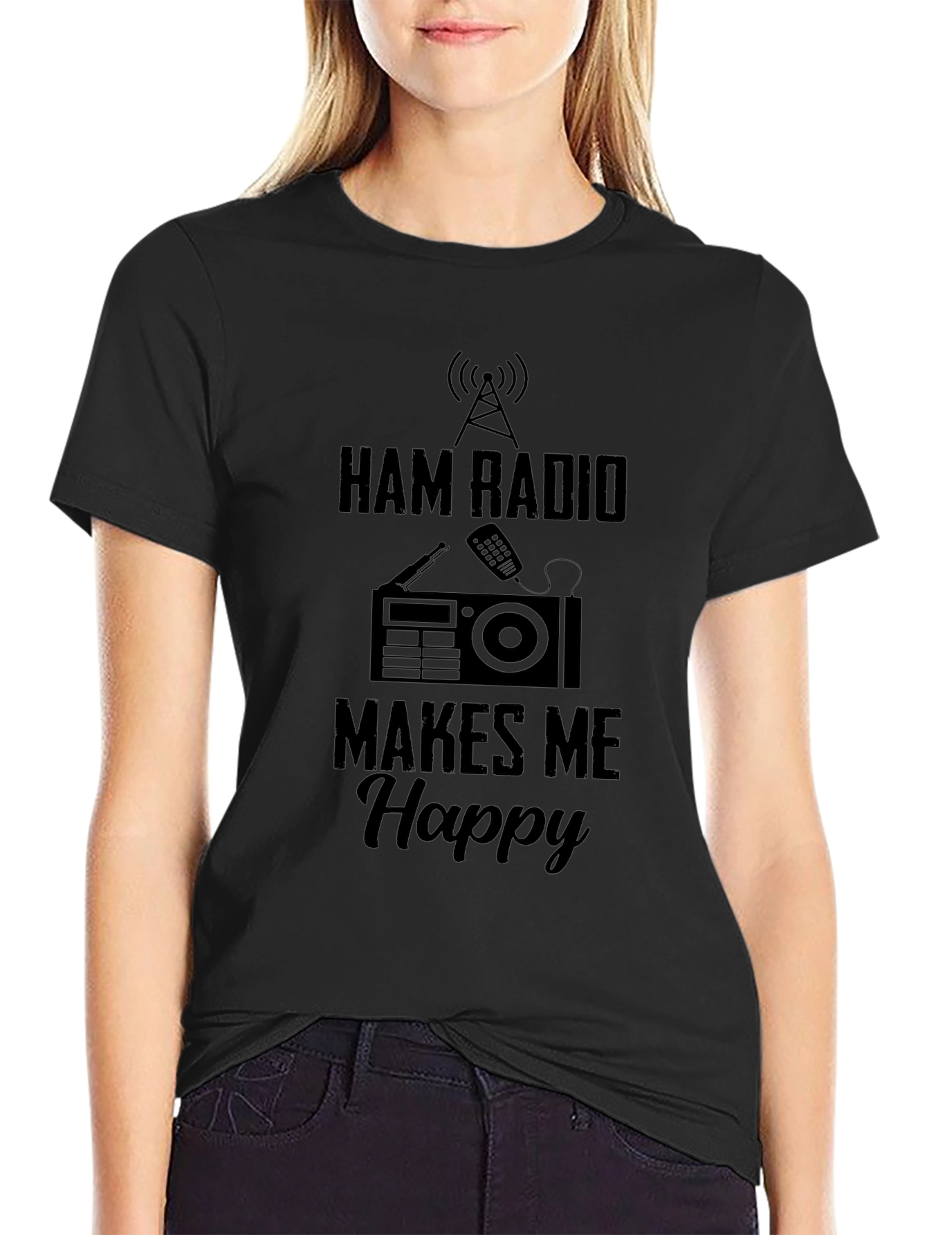 Ham Radio Makes Me Happy T-Shirt