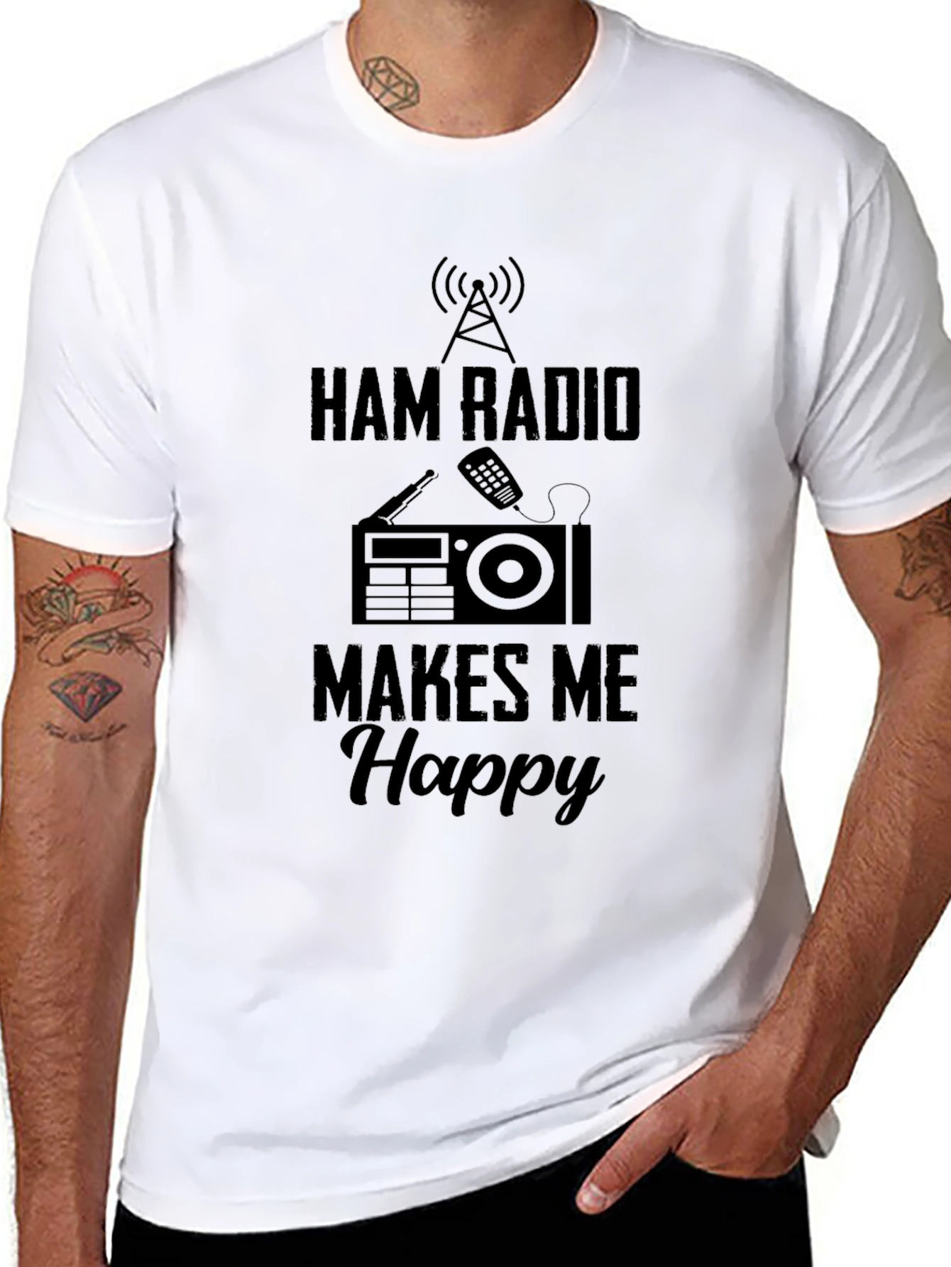 Ham Radio Makes Me Happy T-Shirt