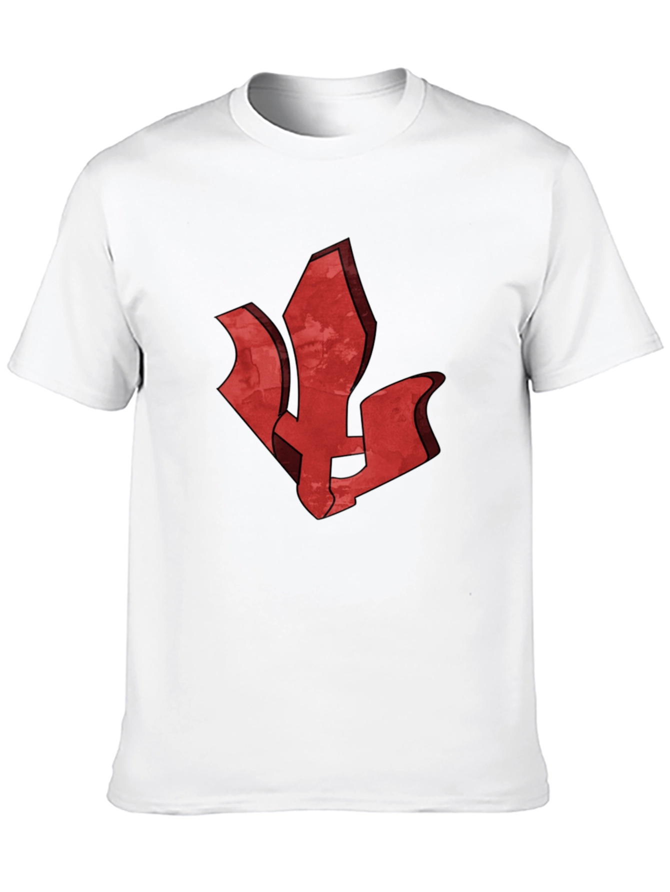 Red Emblem Black T-Shirt - Stylish Graphic Tee