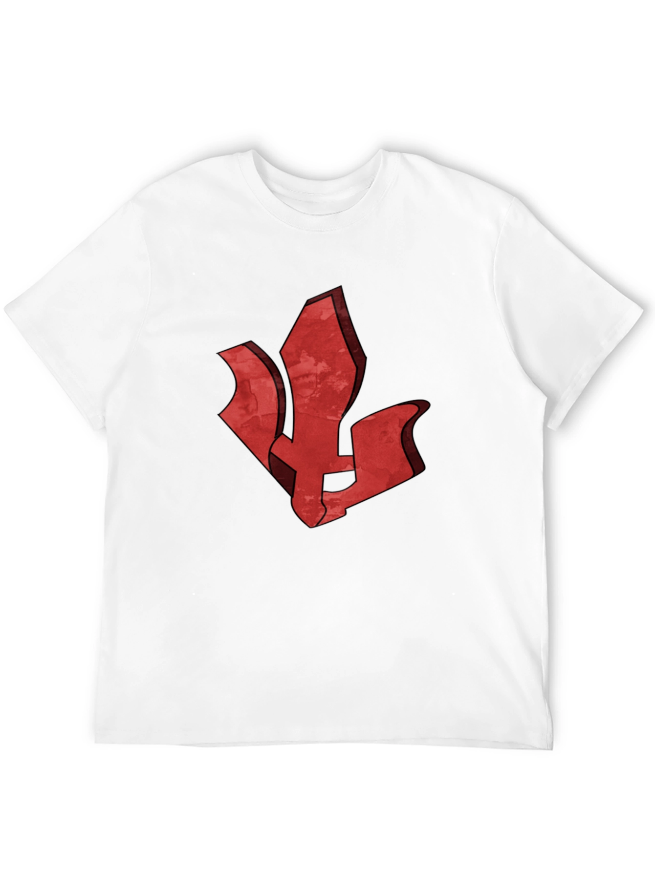 Red Emblem Black T-Shirt - Stylish Graphic Tee