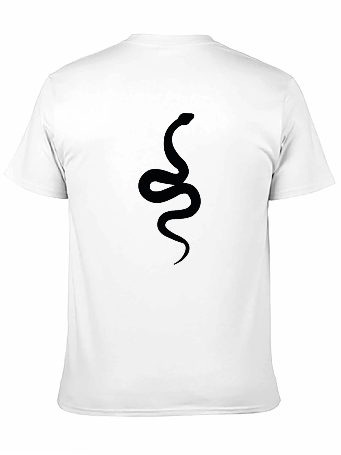Mens Black Snake Graphic Tee - Stylish Casual Wear