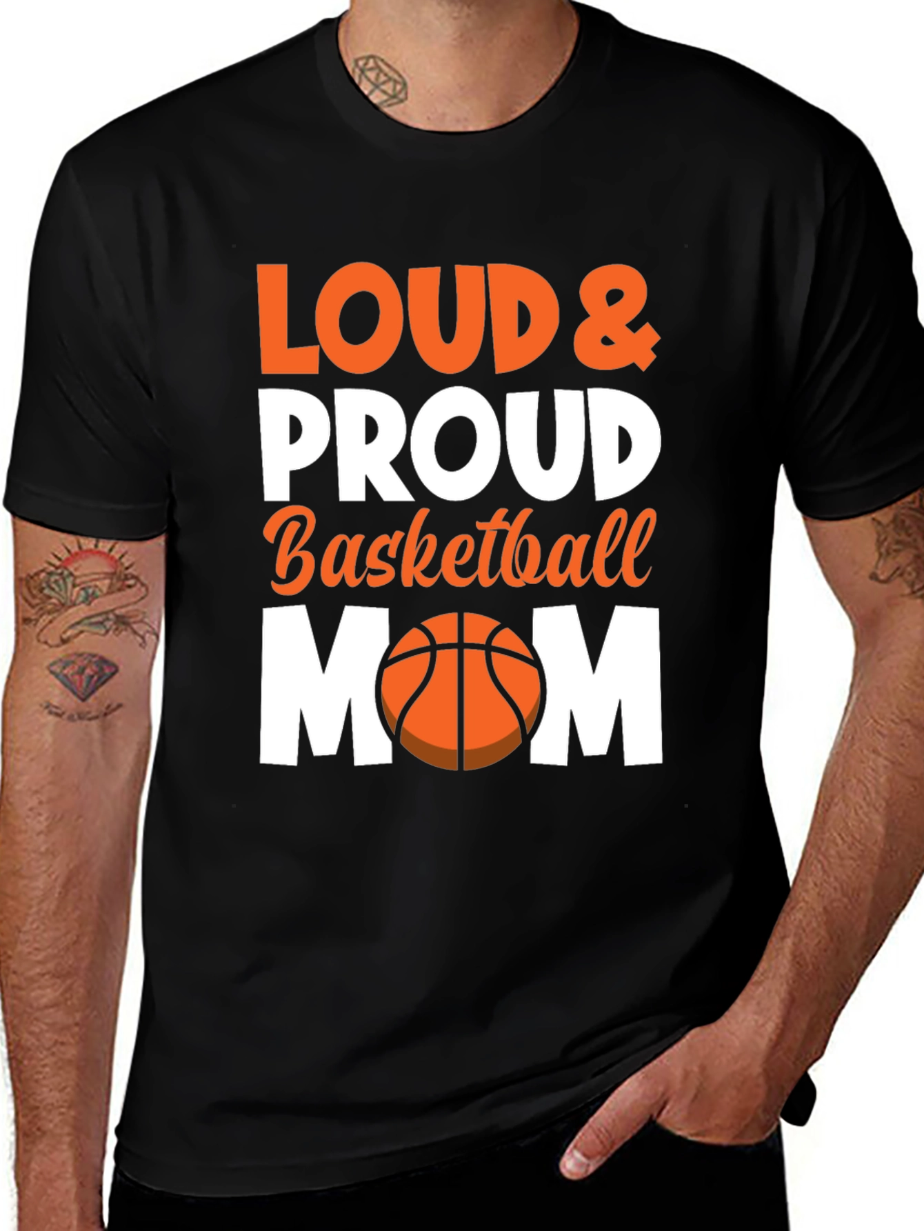 Loud & Proud Basketball Mom Graphic Tee
