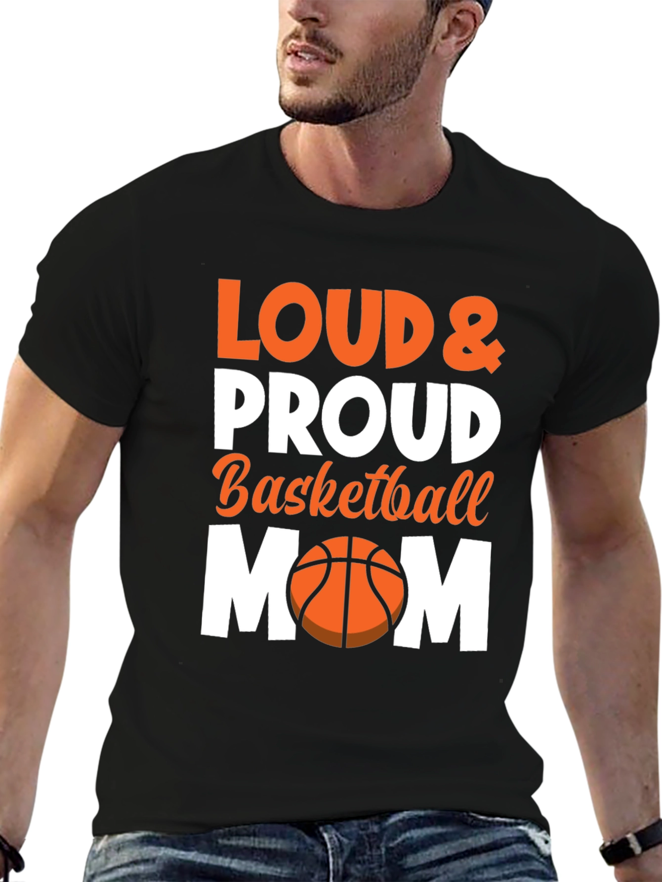 Loud & Proud Basketball Mom Graphic Tee