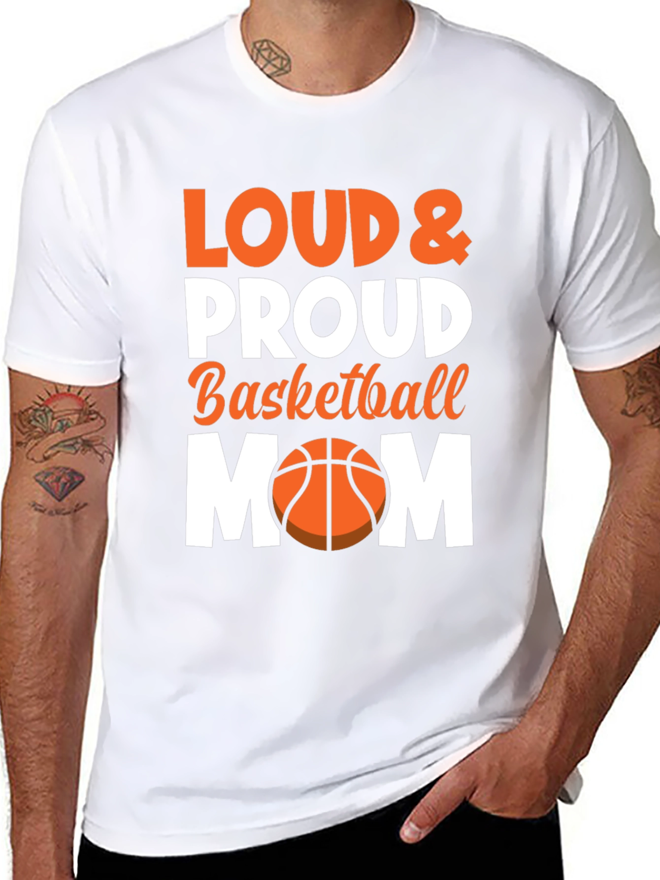 Loud & Proud Basketball Mom Graphic Tee