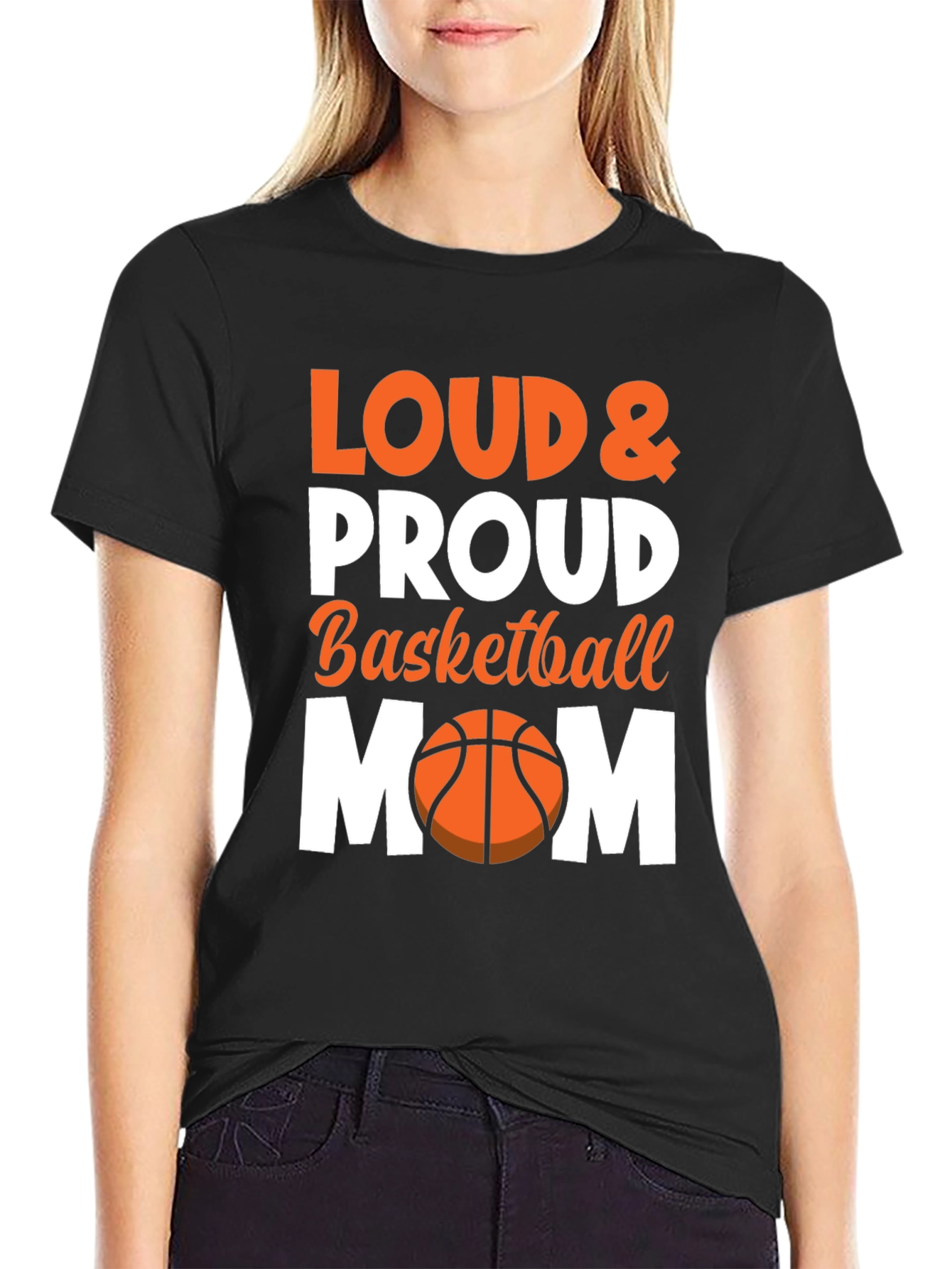 Loud & Proud Basketball Mom Graphic Tee