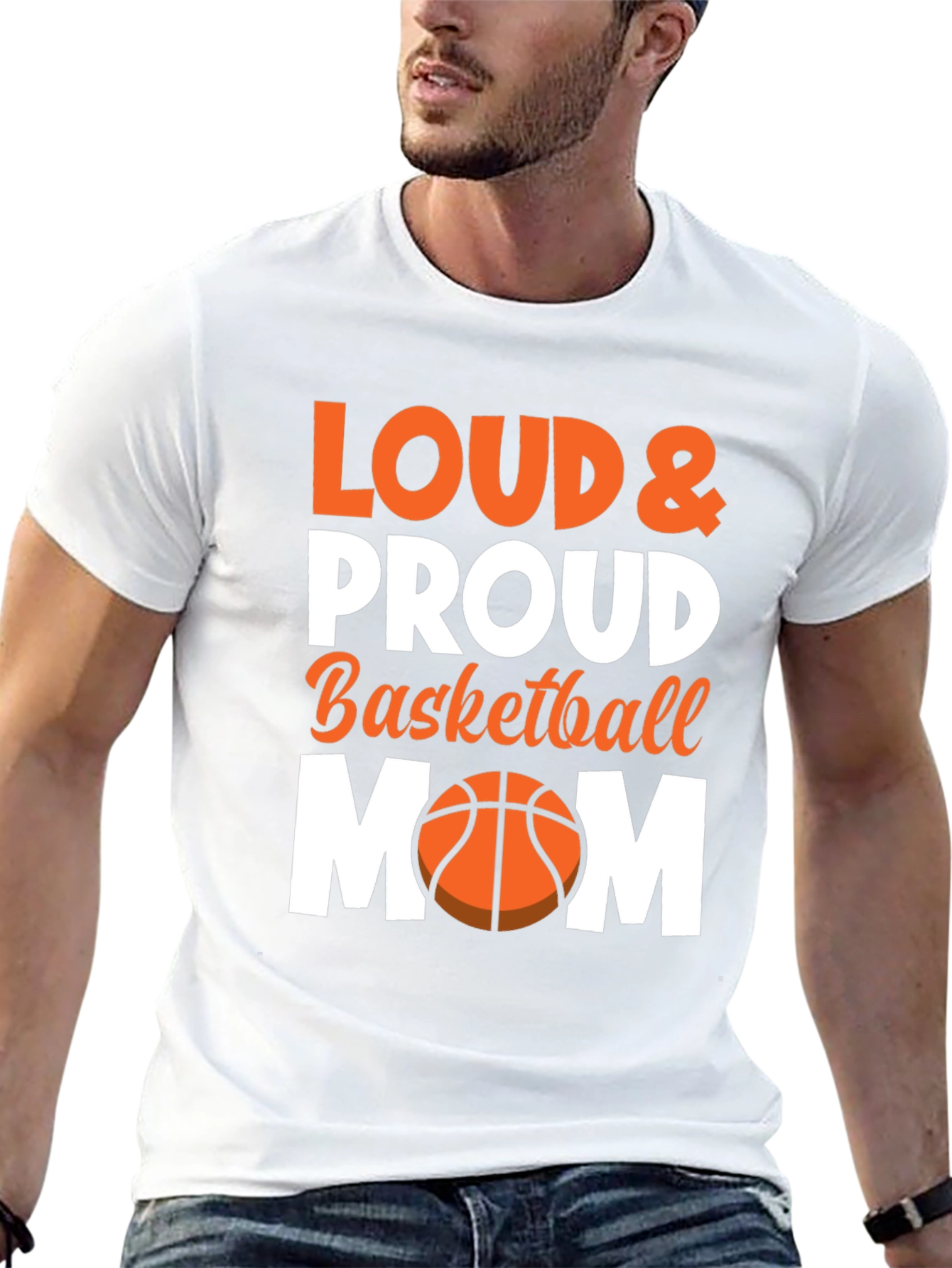 Loud & Proud Basketball Mom Graphic Tee