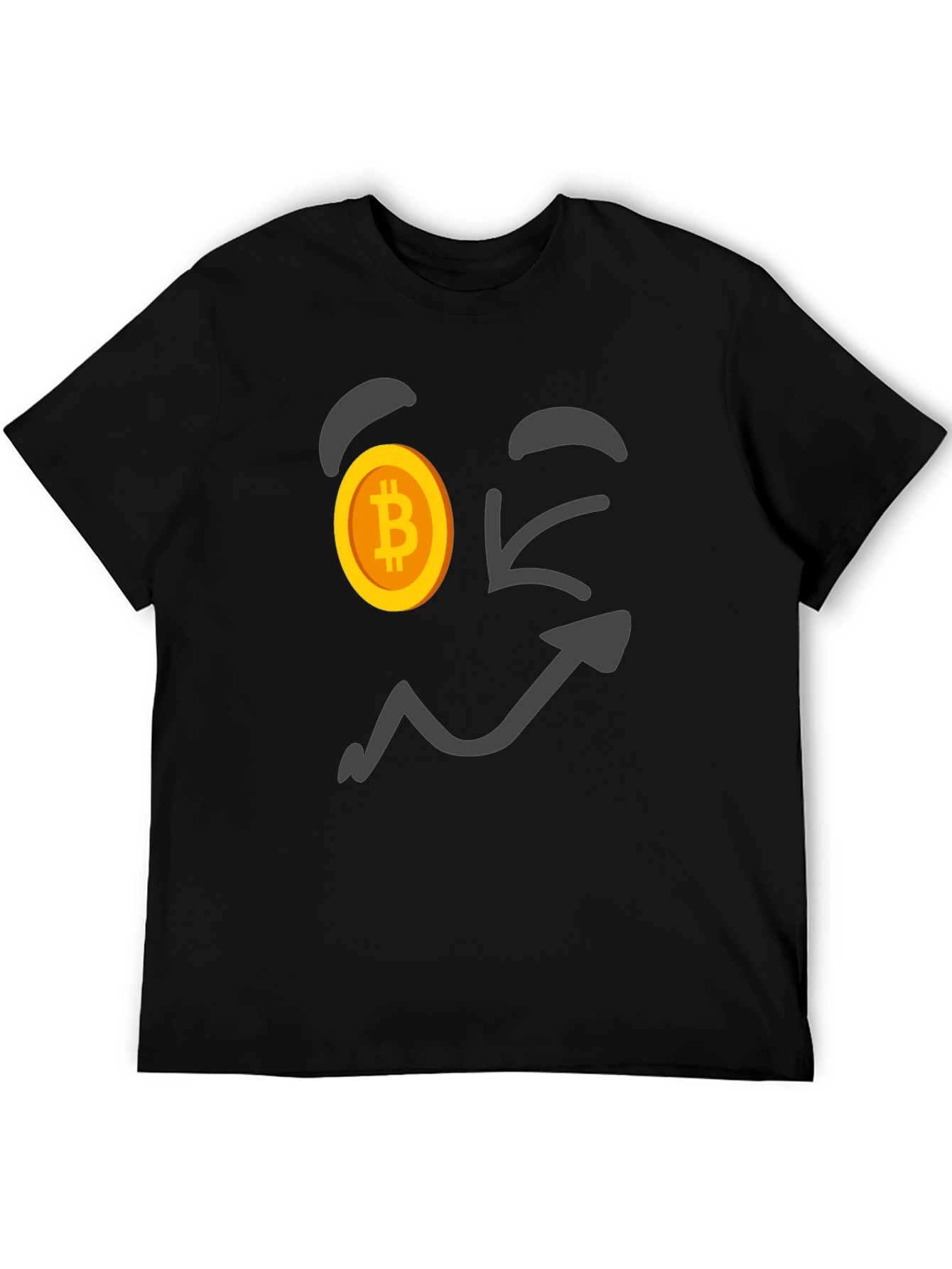 Bitcoin Wink Face T-Shirt - Crypto Currency Tee