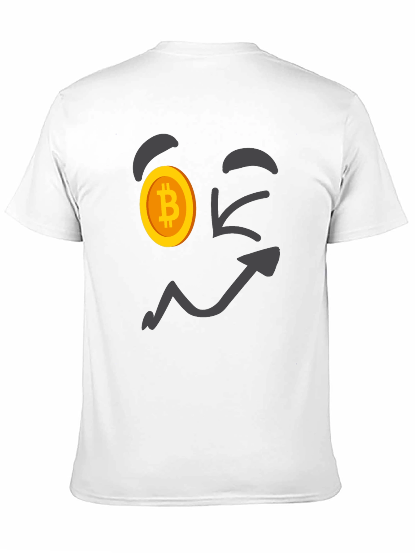 Bitcoin Wink Face T-Shirt - Crypto Currency Tee