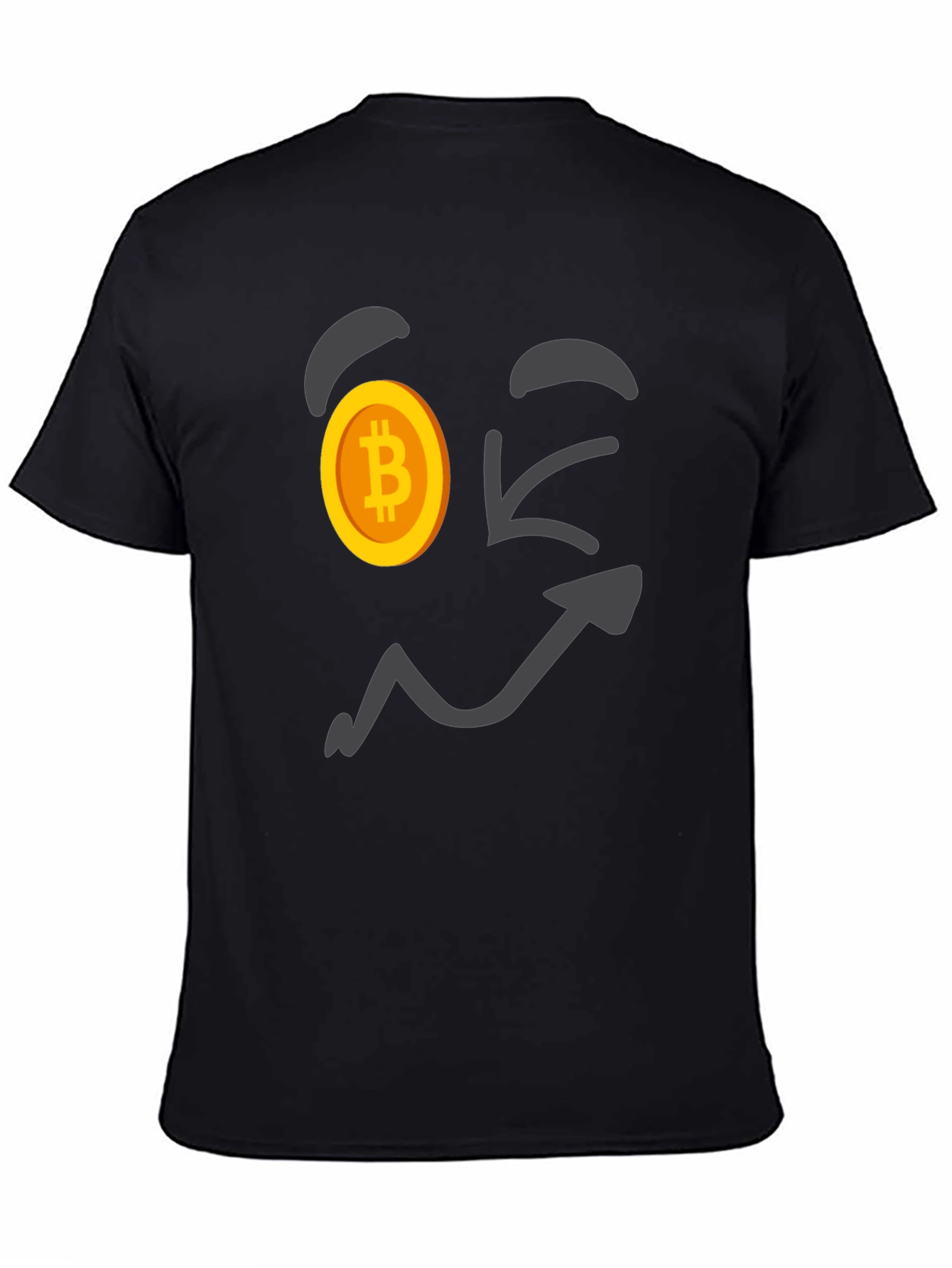Bitcoin Wink Face T-Shirt - Crypto Currency Tee