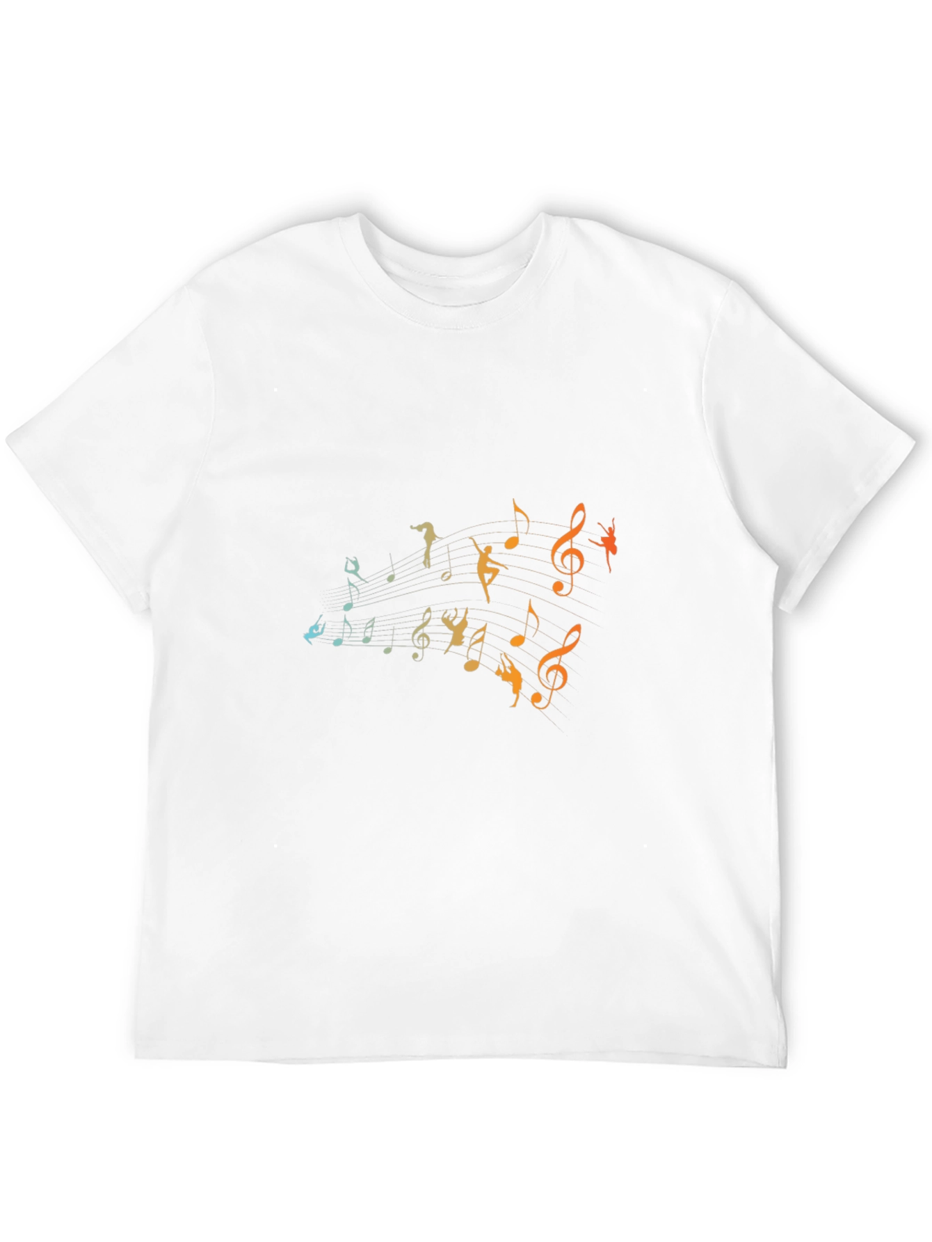 Musical Dancer Graphic Black T-Shirt