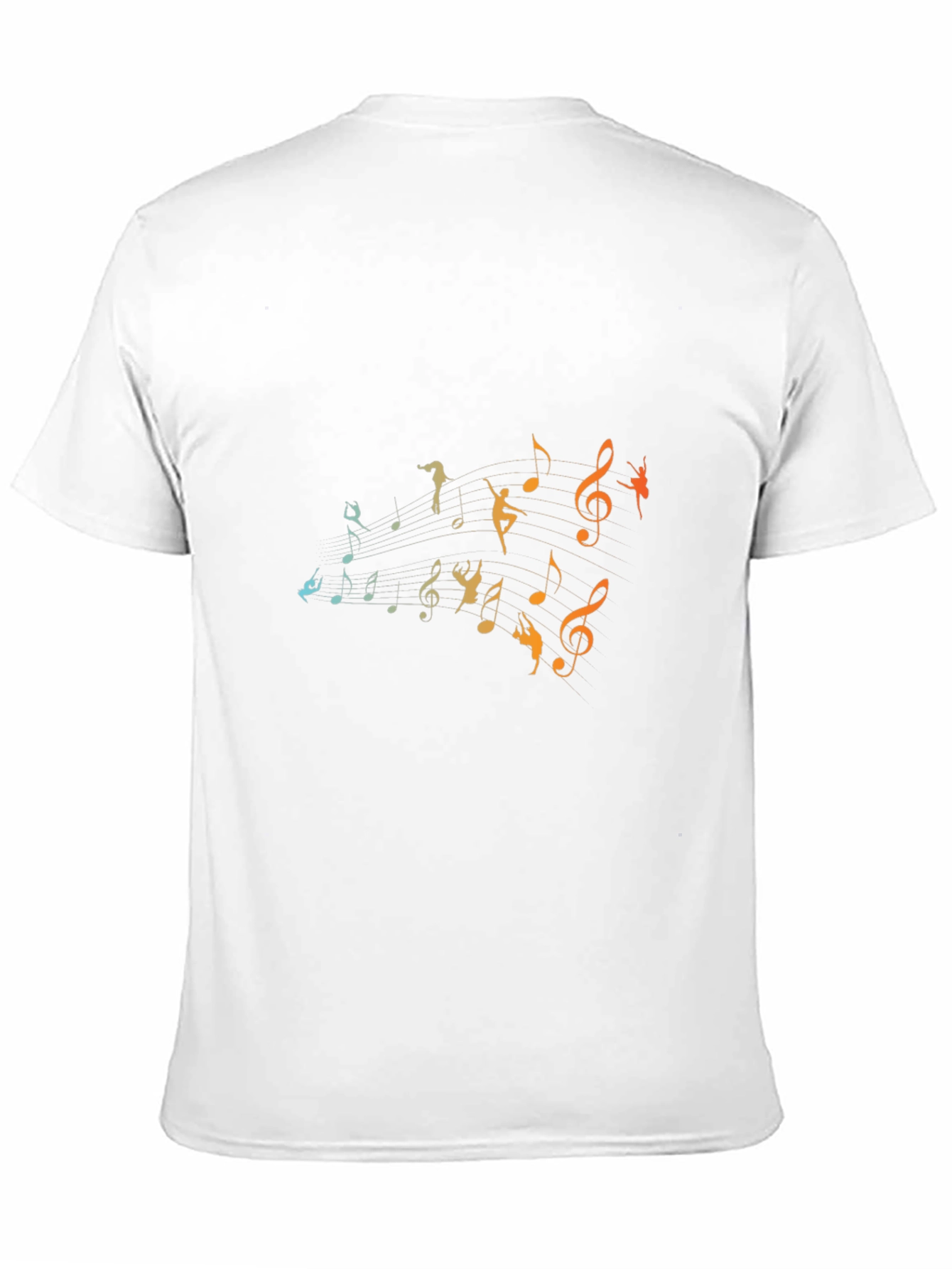 Musical Dancer Graphic Black T-Shirt