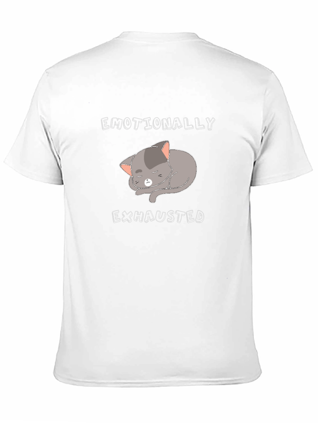 Emotionally Exhausted Cat T-Shirt - Unisex