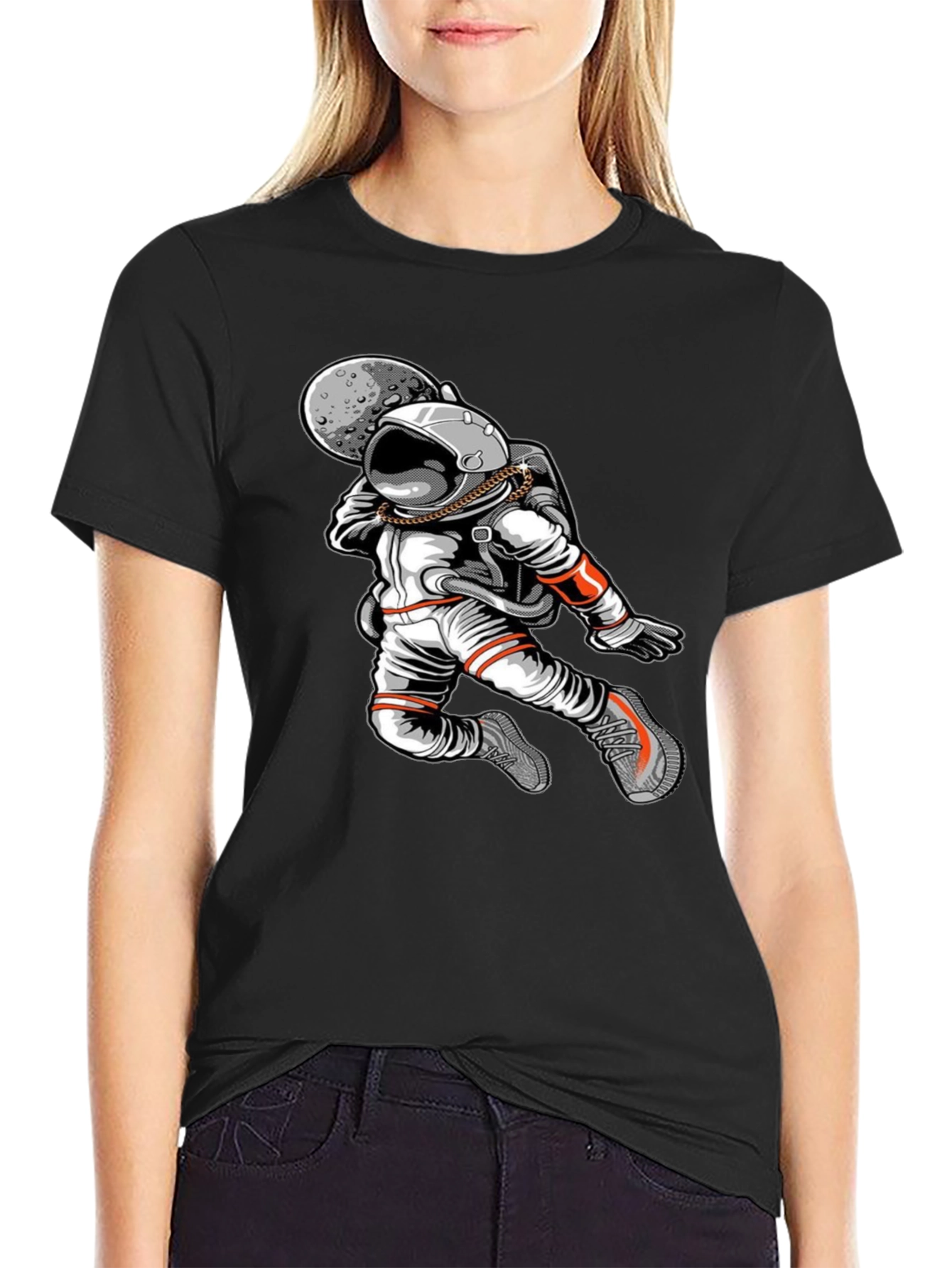 Astronaut Graphic Tee - Cool Space Design