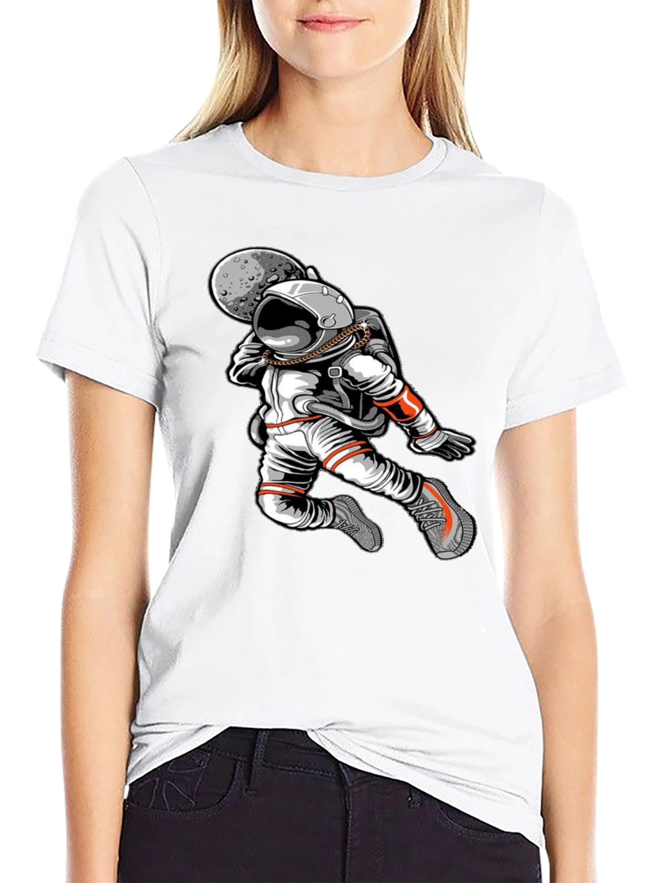 Astronaut Graphic Tee - Cool Space Design
