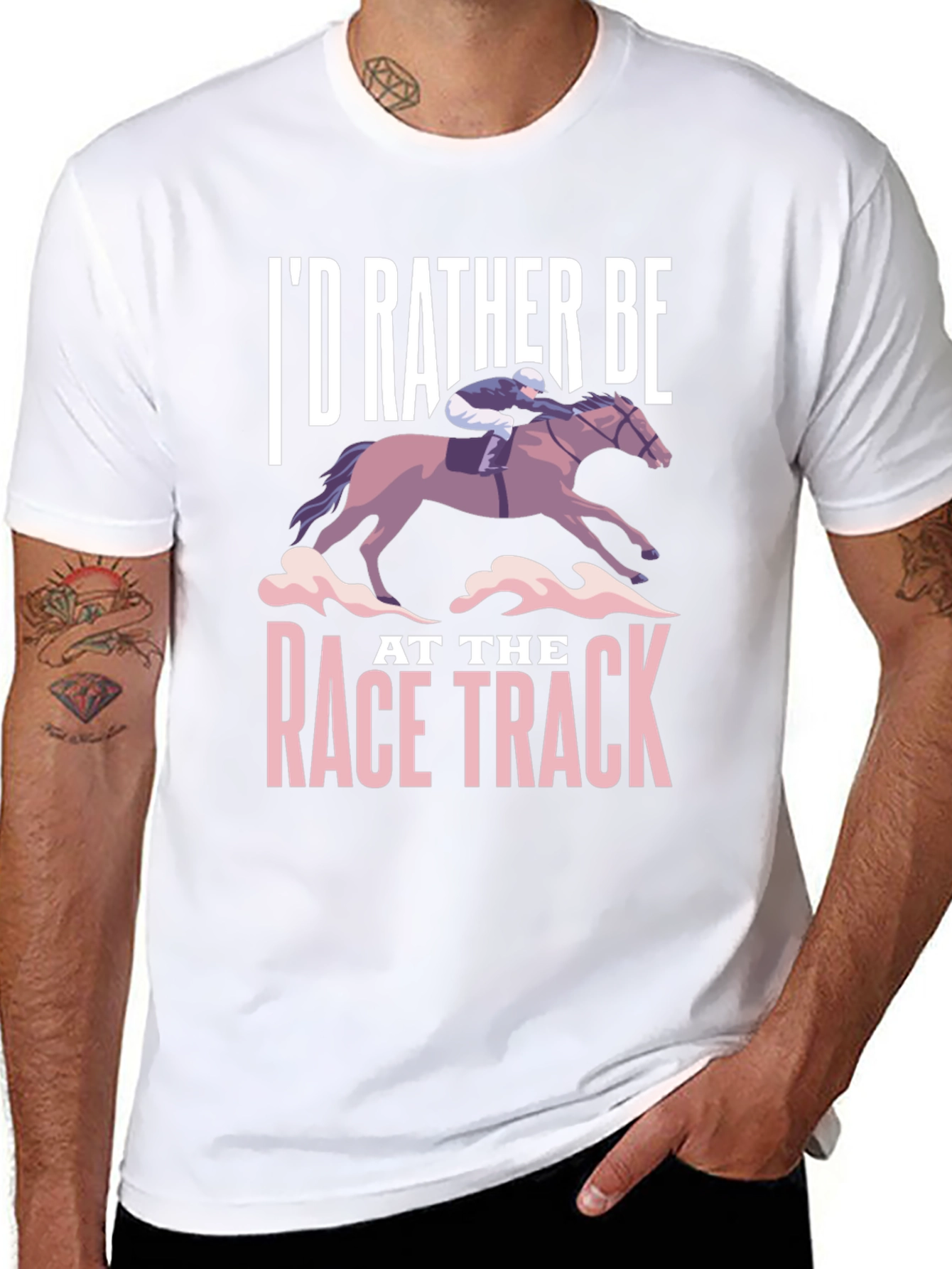 Id Rather Be At The Race Track T-Shirt