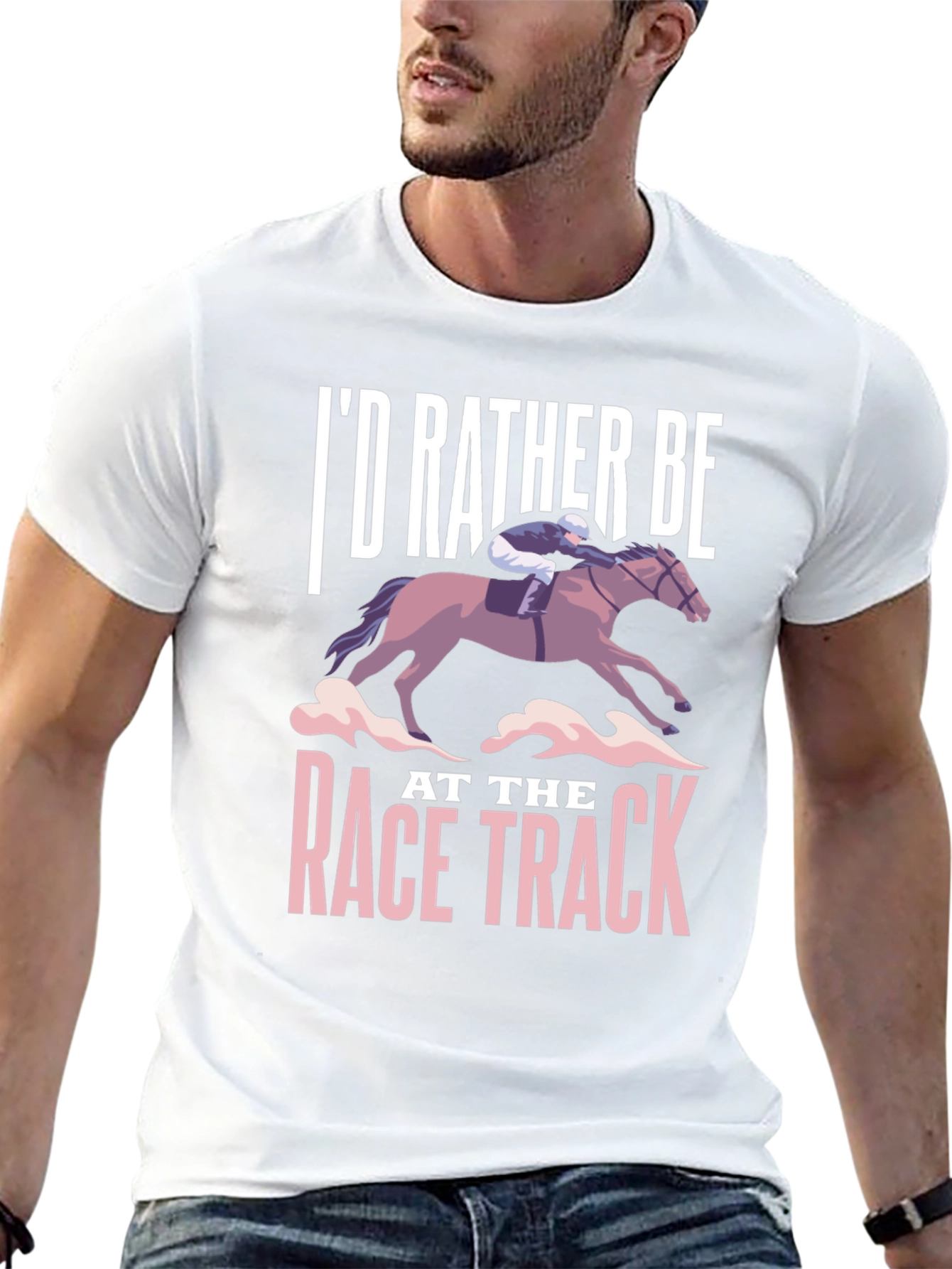 Id Rather Be At The Race Track T-Shirt
