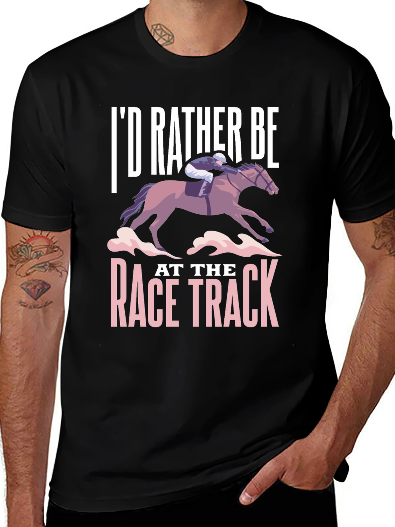 Id Rather Be At The Race Track T-Shirt