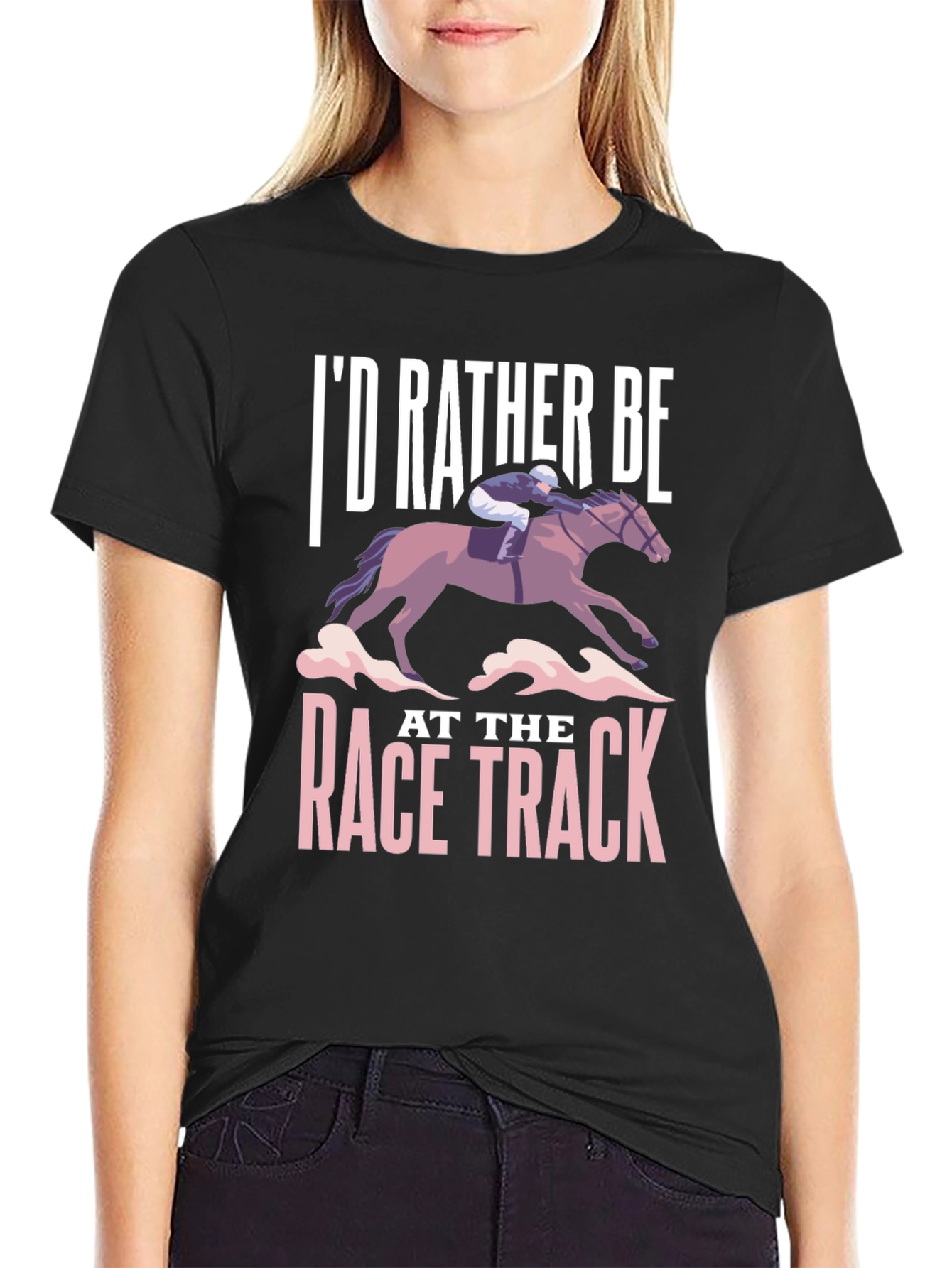 Id Rather Be At The Race Track T-Shirt