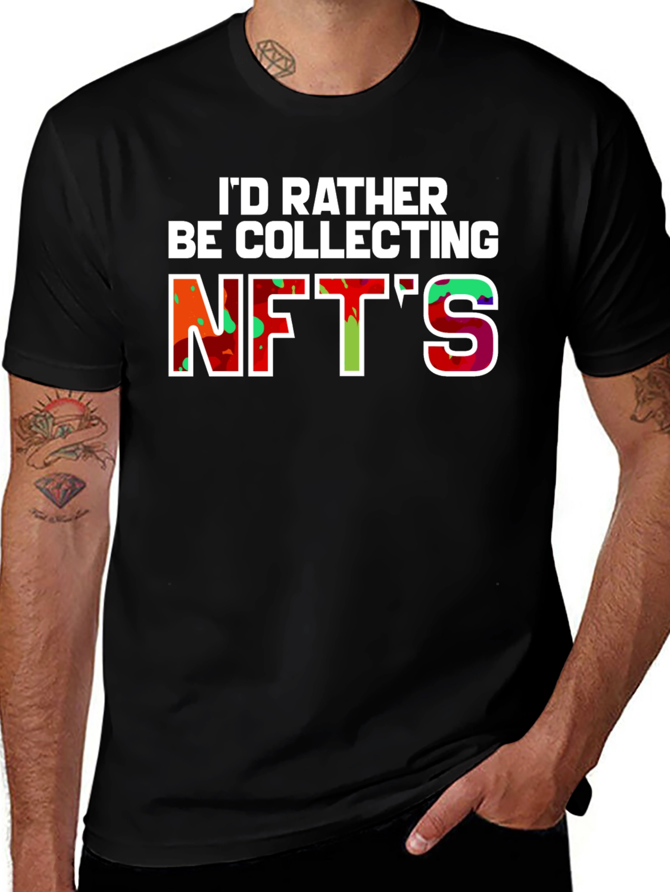 Id Rather Be Collecting NFTs Graphic Tee