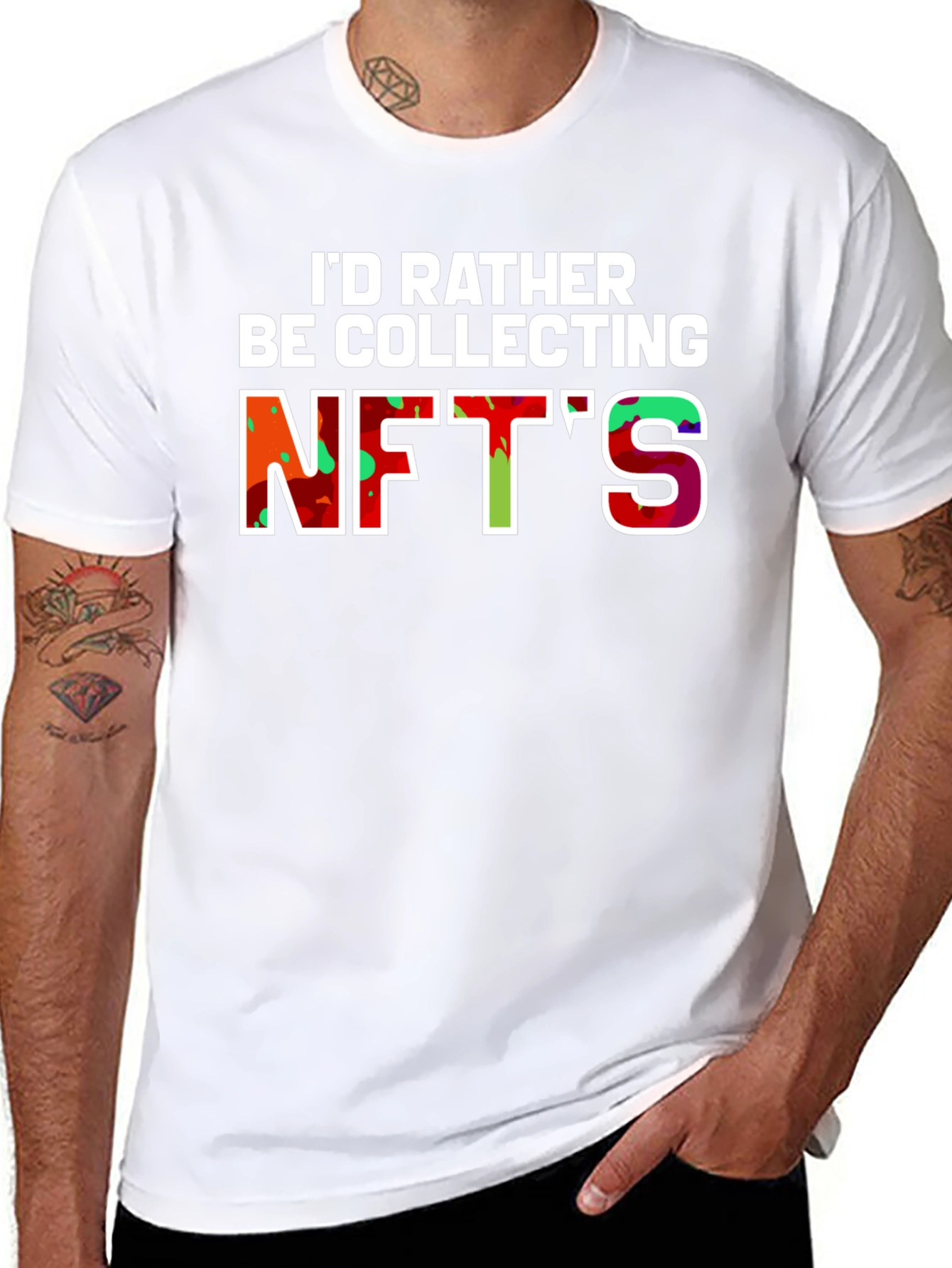 Id Rather Be Collecting NFTs Graphic Tee