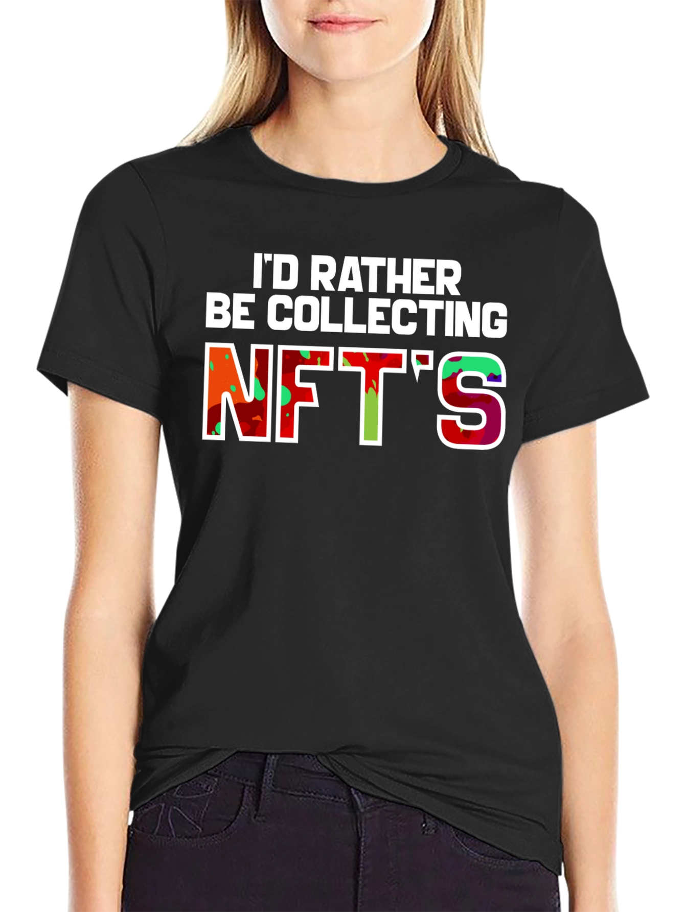Id Rather Be Collecting NFTs Graphic Tee