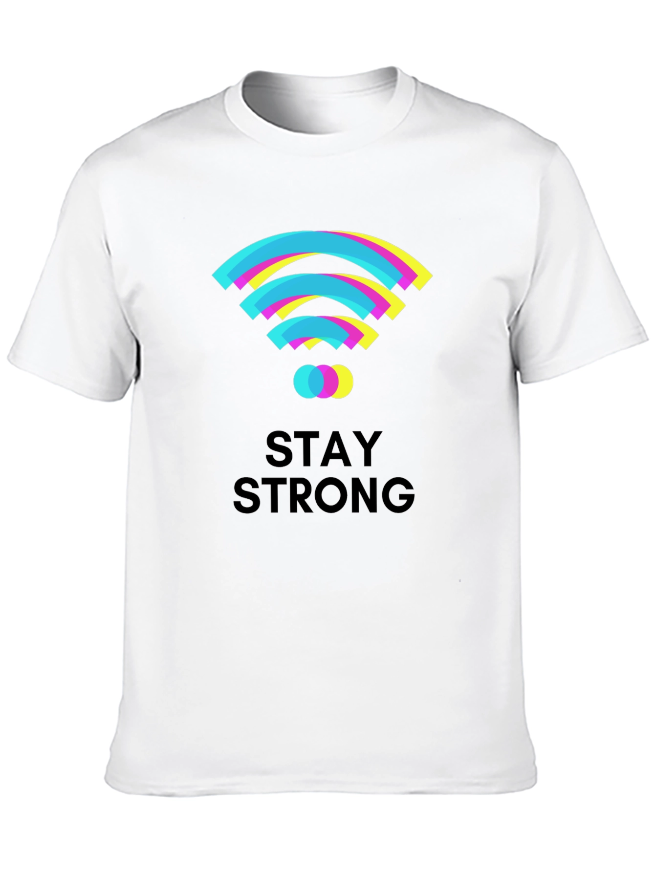 Stay Strong Graphic T-Shirt - Black Cotton Tee