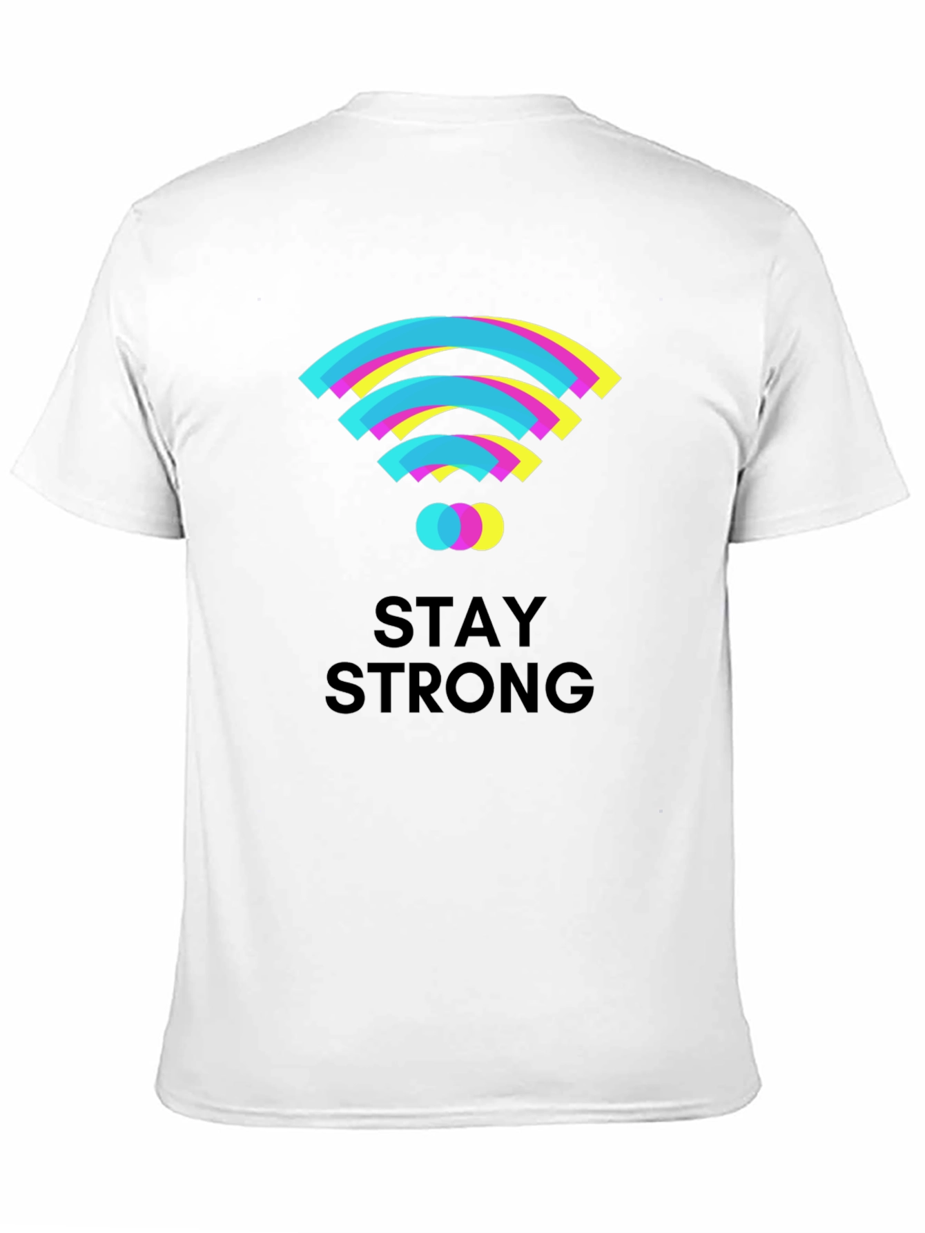 Stay Strong Graphic T-Shirt - Black Cotton Tee