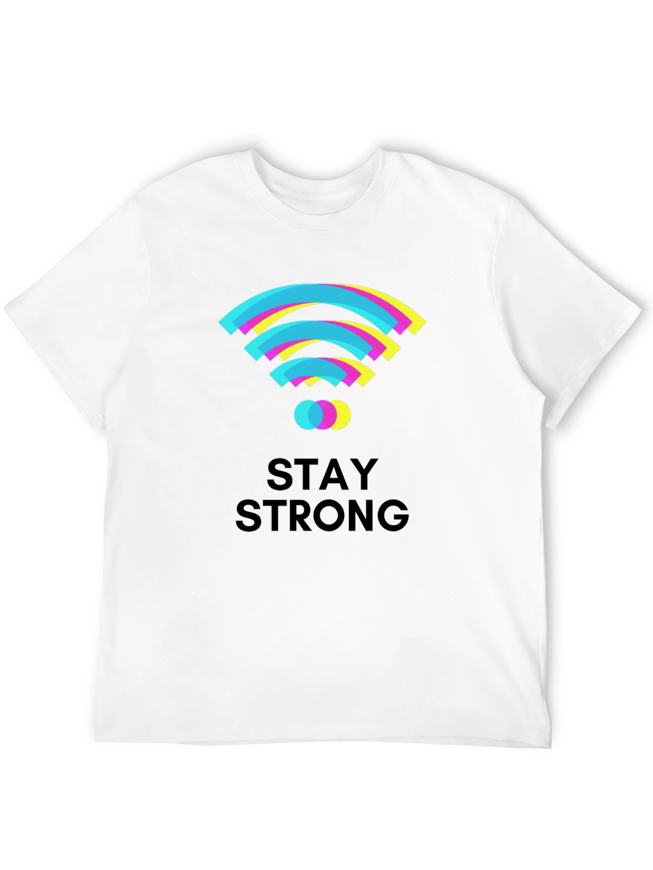 Stay Strong Graphic T-Shirt - Black Cotton Tee