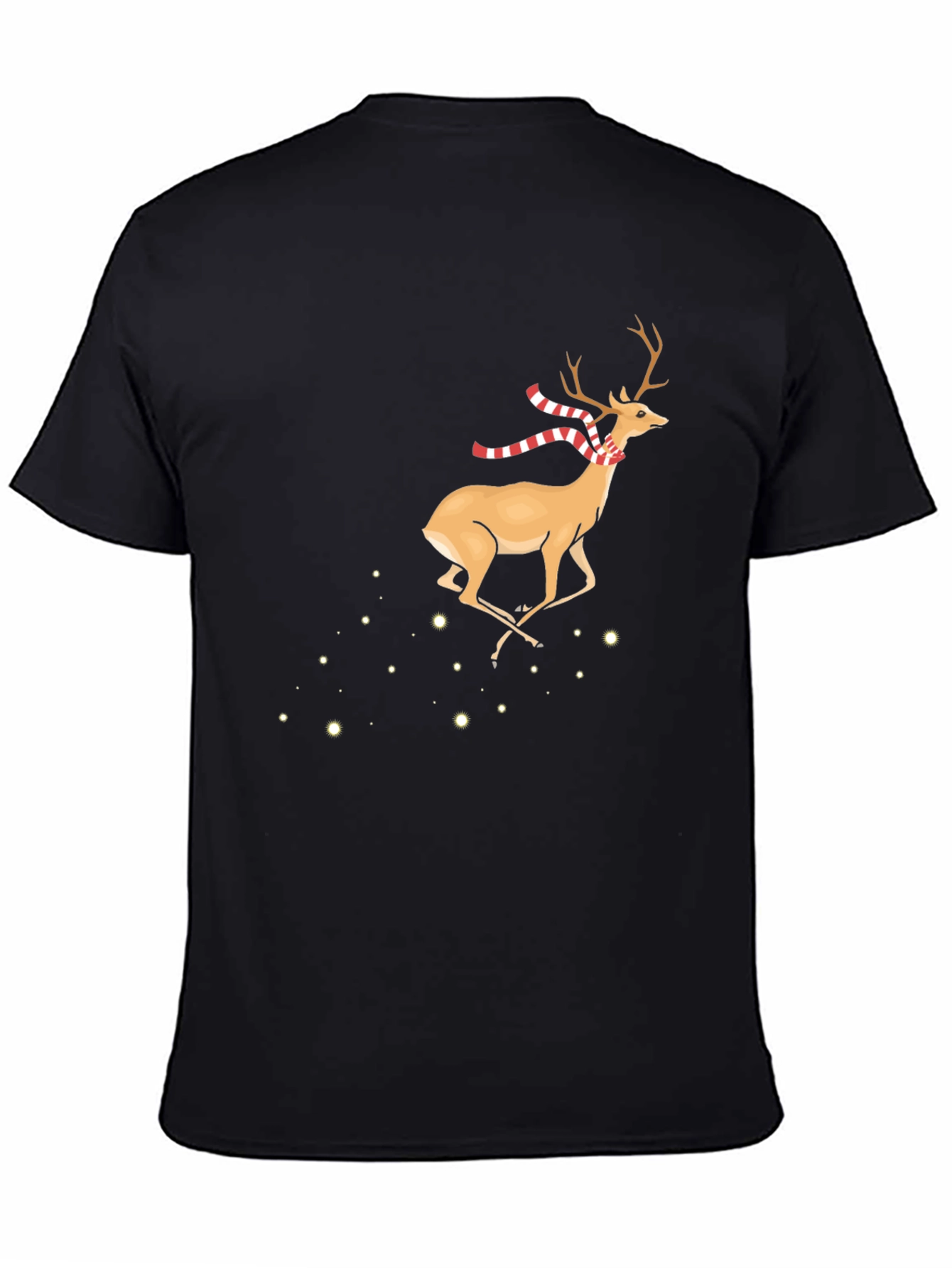 Festive Deer Graphic Tee - Holiday Style