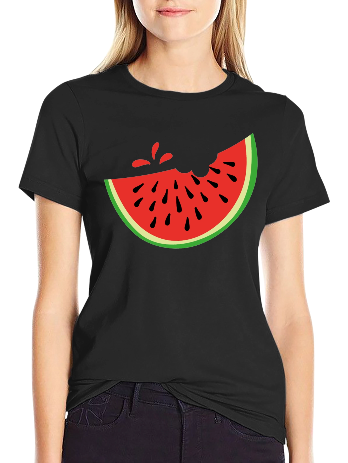 Watermelon Slice Graphic Tee - Casual Summer Style
